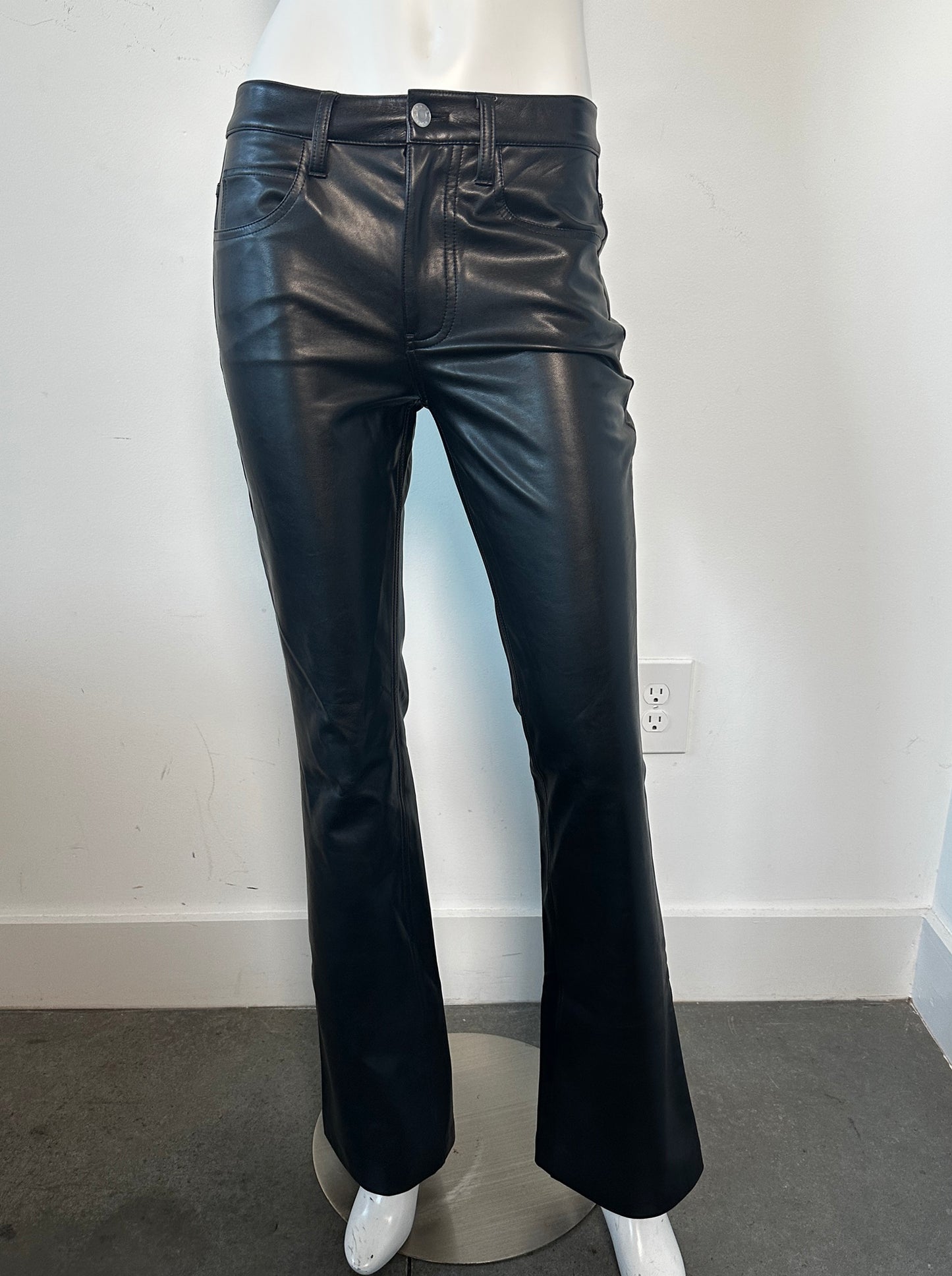 Freddie Faux Leather Pants Size 2