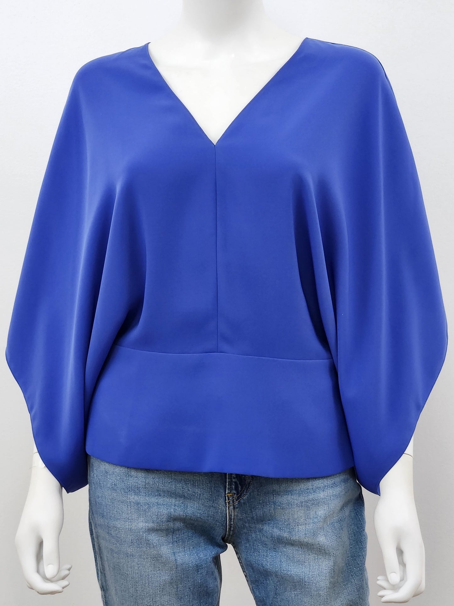 Batwing V Neck Blouse Size Small