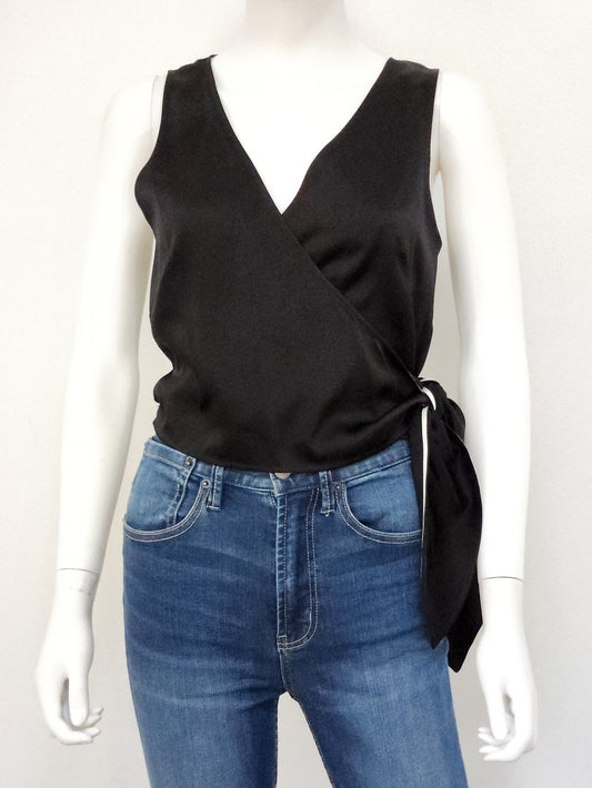 V Neck Wrap Top Size 4