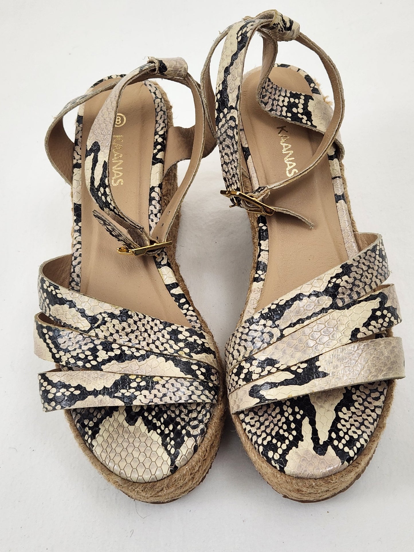 Snakeskin Espadrilles Size 8