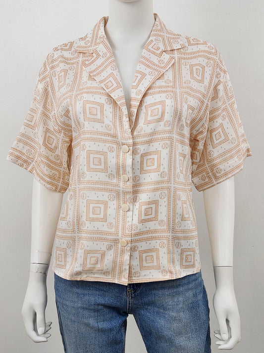 Geometric Printed Top Size XS