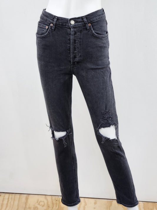 Nico High Rise Straight Leg Jeans Size 25