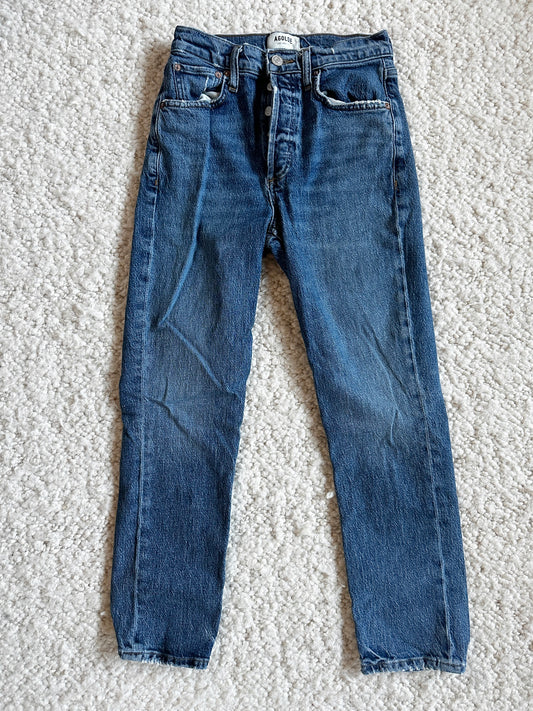 Riley High Rise Crop Jeans Size 24