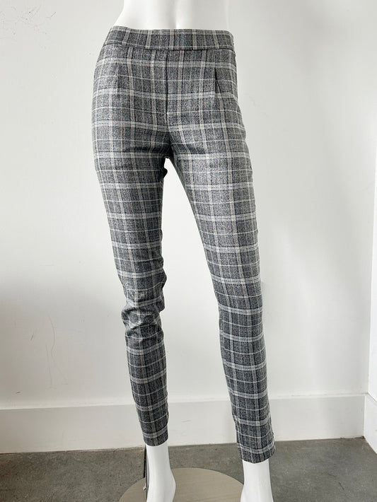 Lena Plaid Slim Pants Size 2 NWT