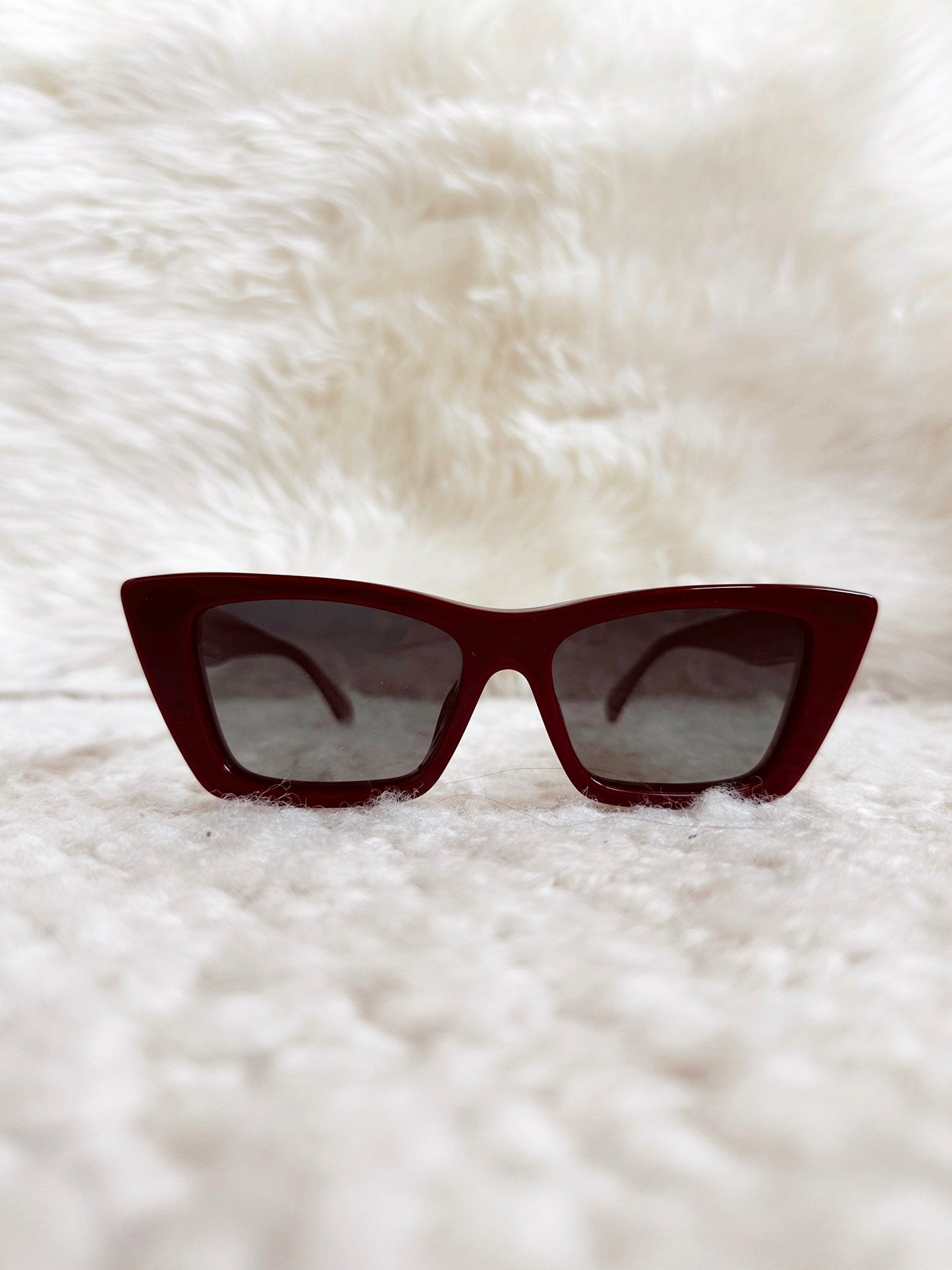 Levi Burgundy Sunglasses