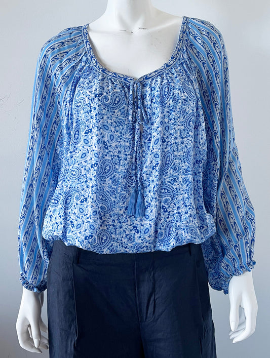 Paysanne Printed Blouse Size Medium