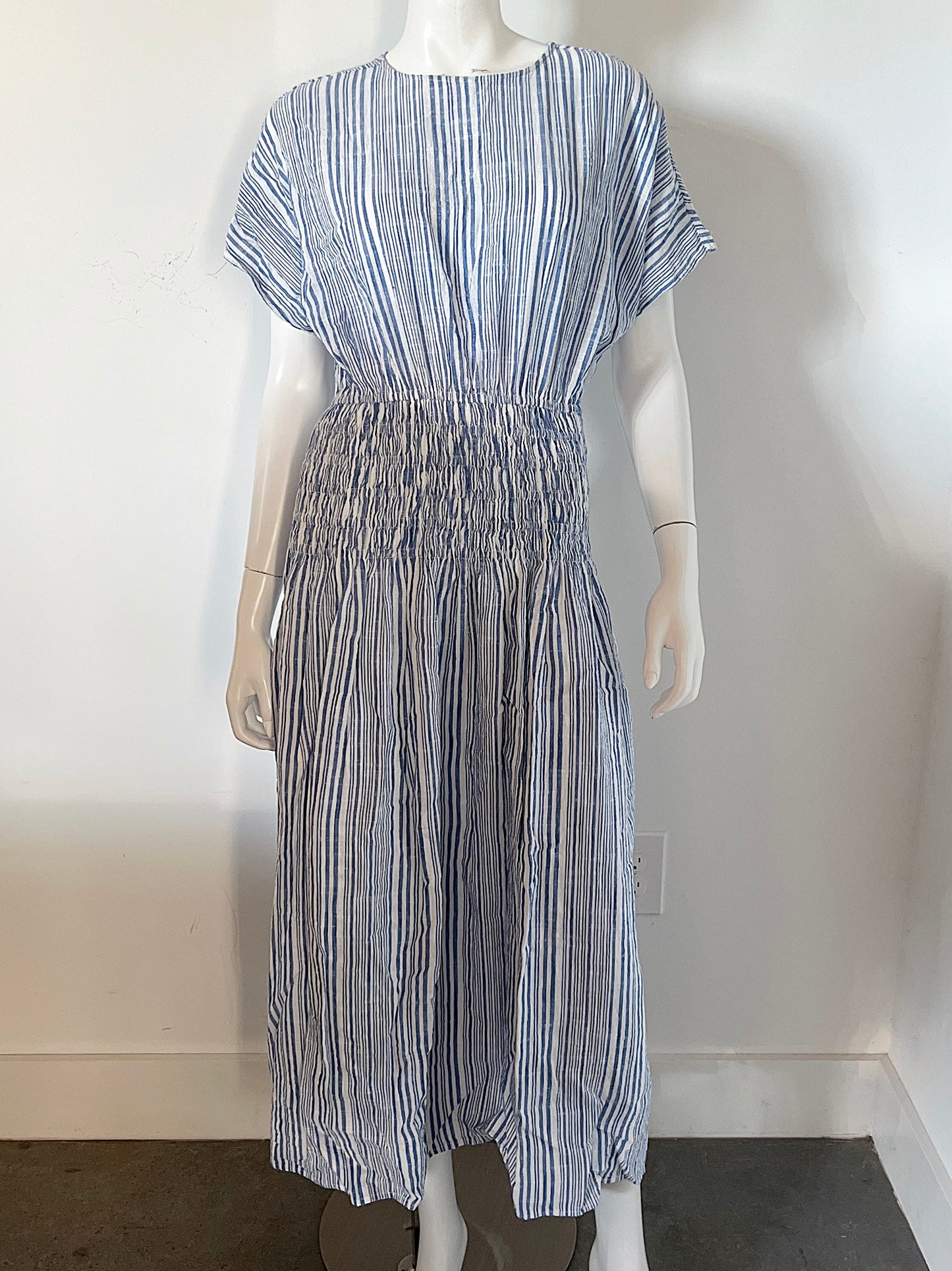 Mana Striped Midi Dress Size Small