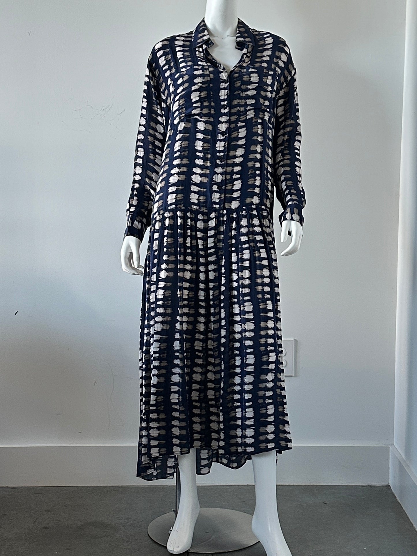 Oro Maxi Shirt Dress Size Medium