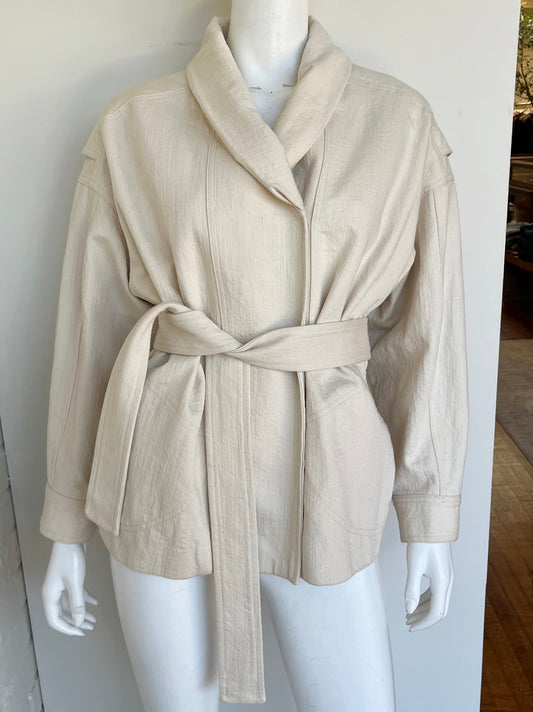 Belted Veste Jacket Size Small