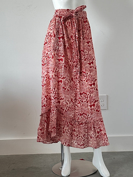 Tiered Wrap Skirt Size Small NWT