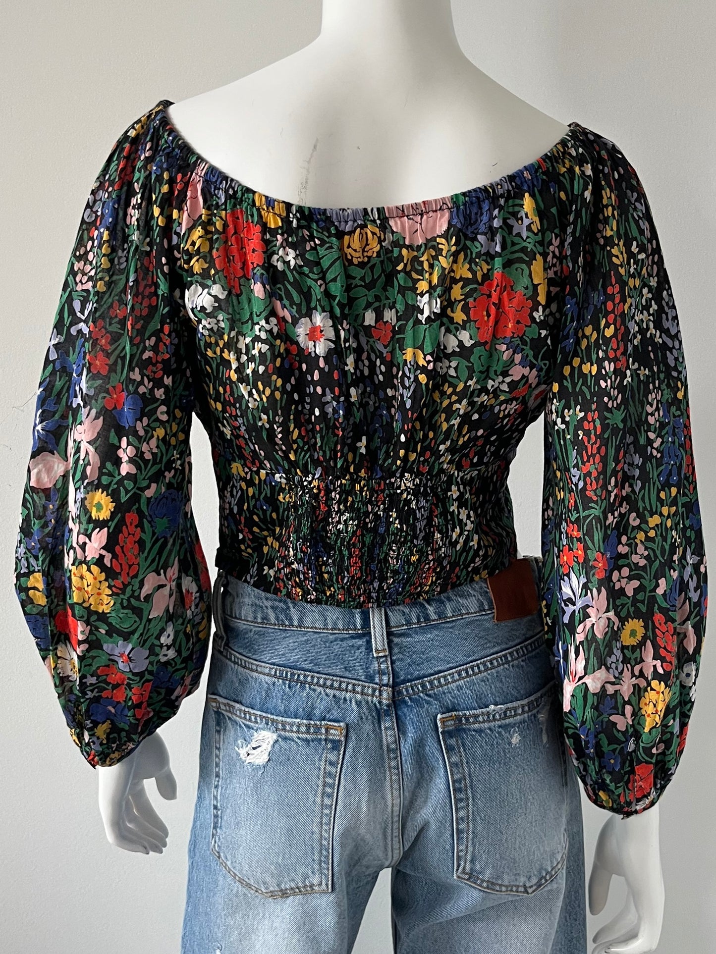 Vivian Floral Crop Top Size Small