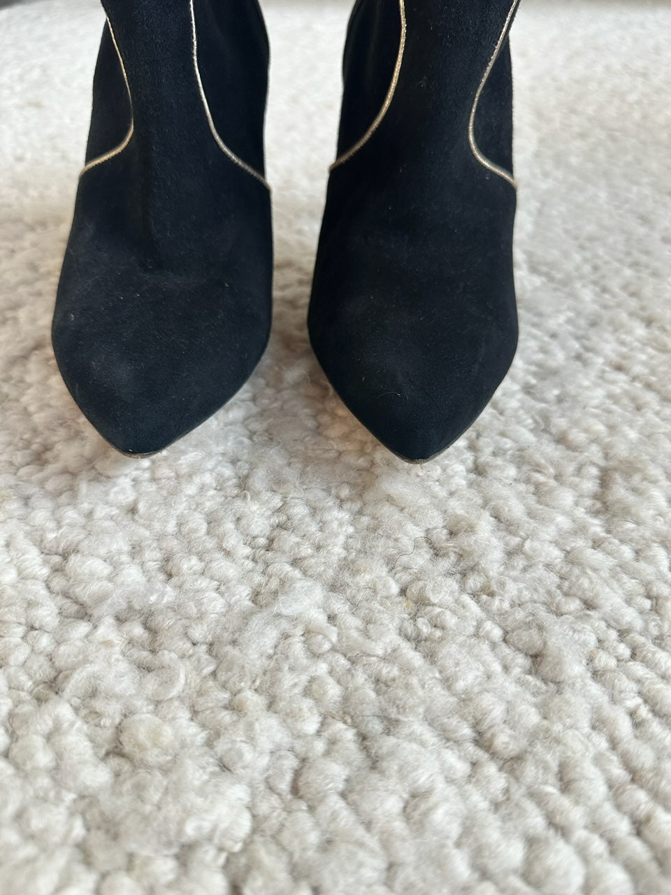 Suede Stiletto Booties Size 41