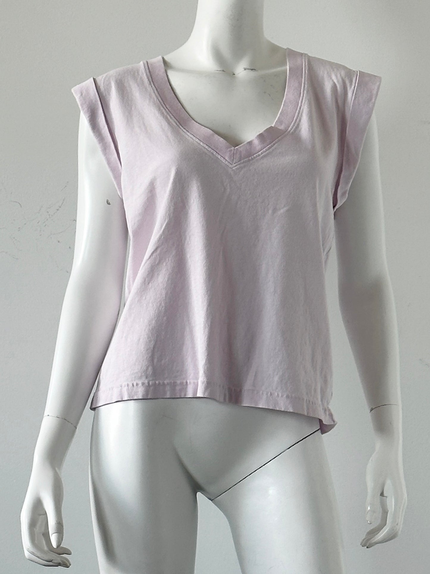 Eugenie Sleeveless V-Neck Tee Size Medium