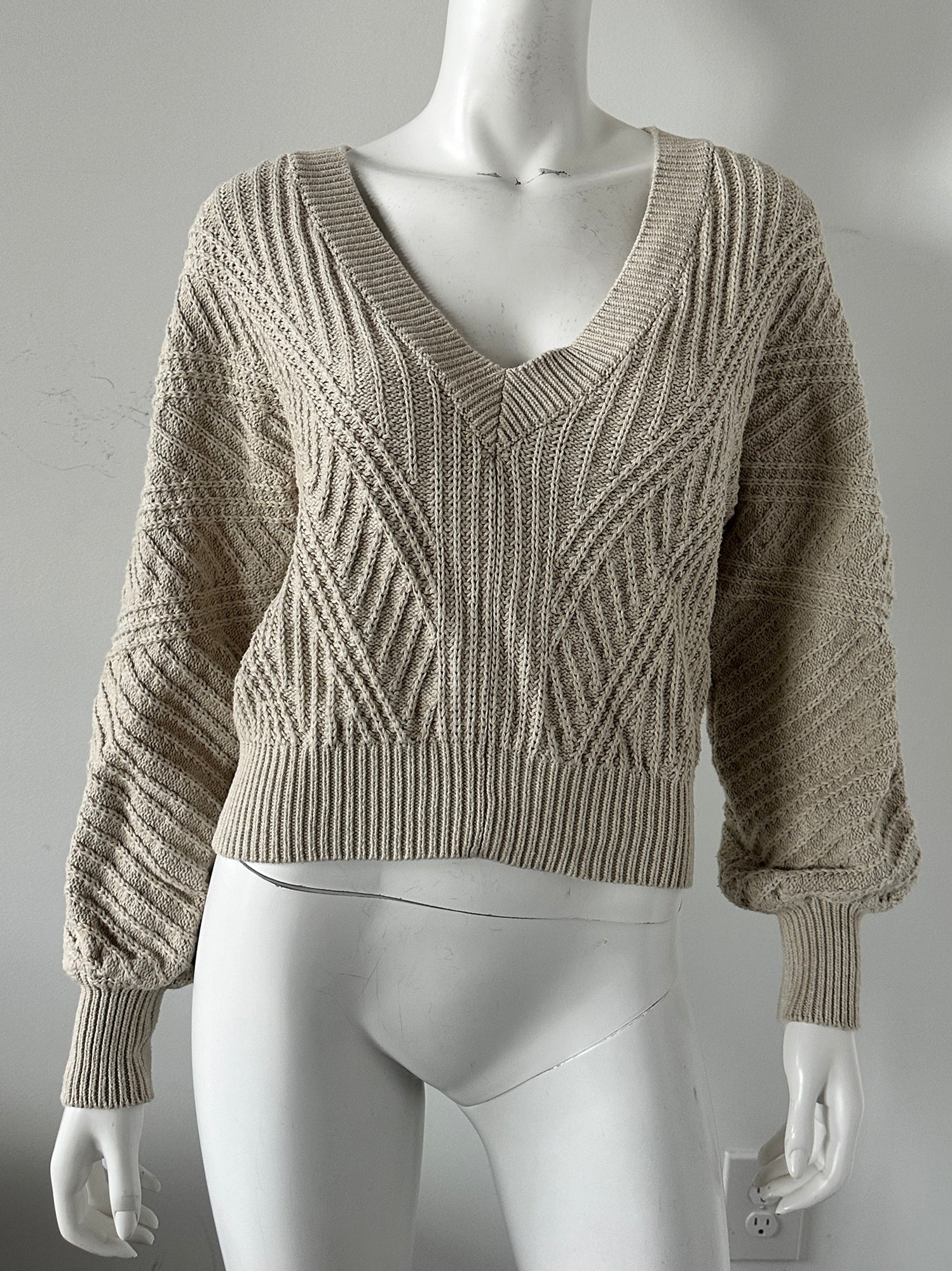 L'AGENCE cashmere blend top knit sweater NWT Size S