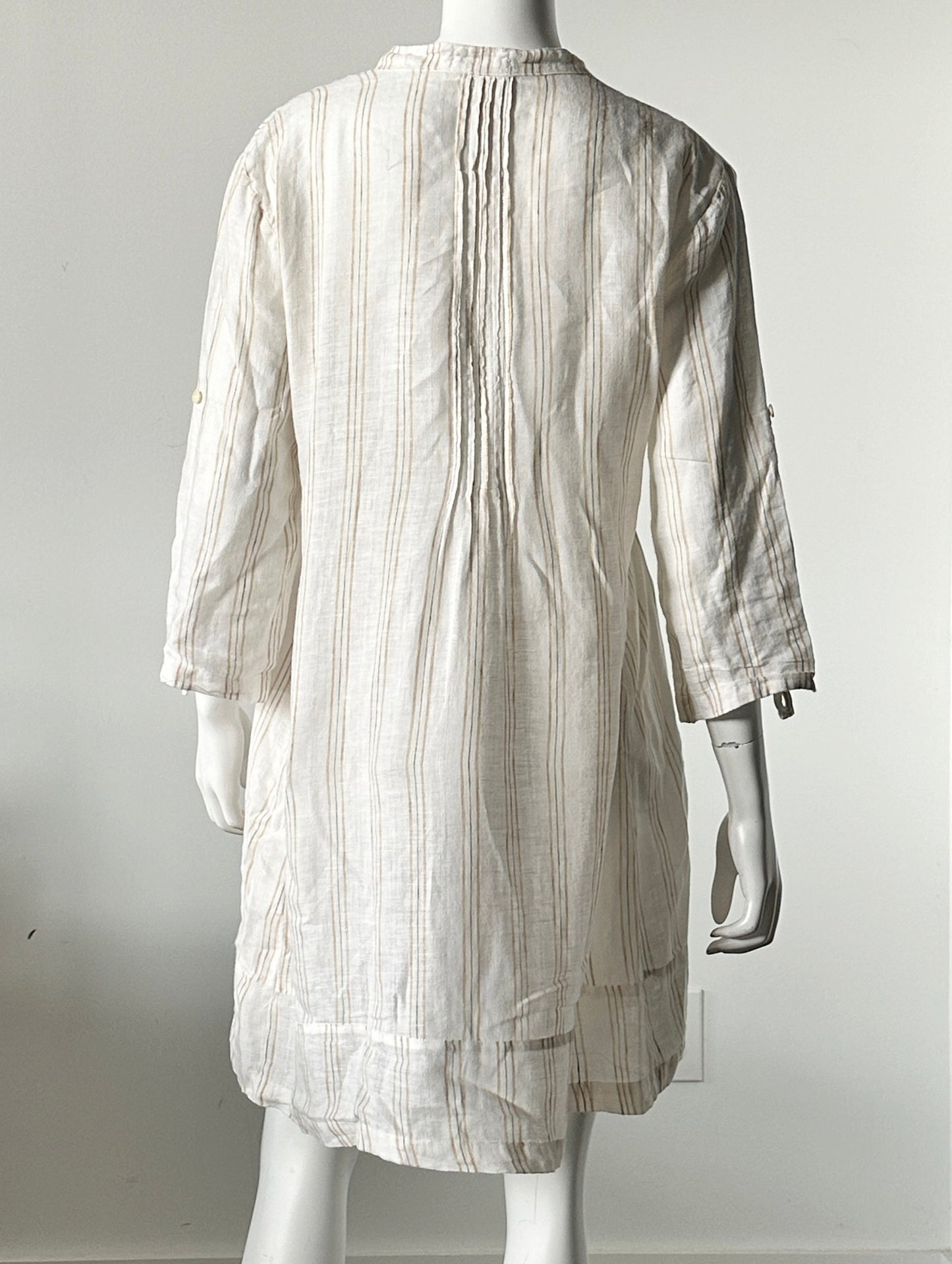 Striped Linen Dress Size Medium