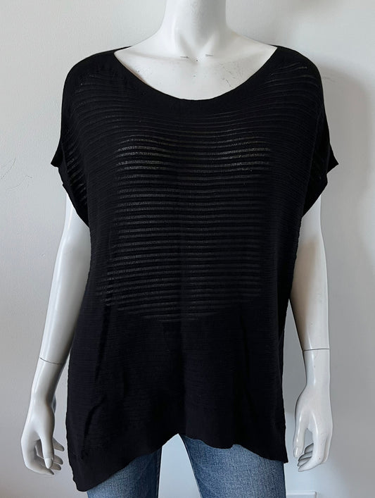 Sheer Stripe Knit Top Size XXS/XS