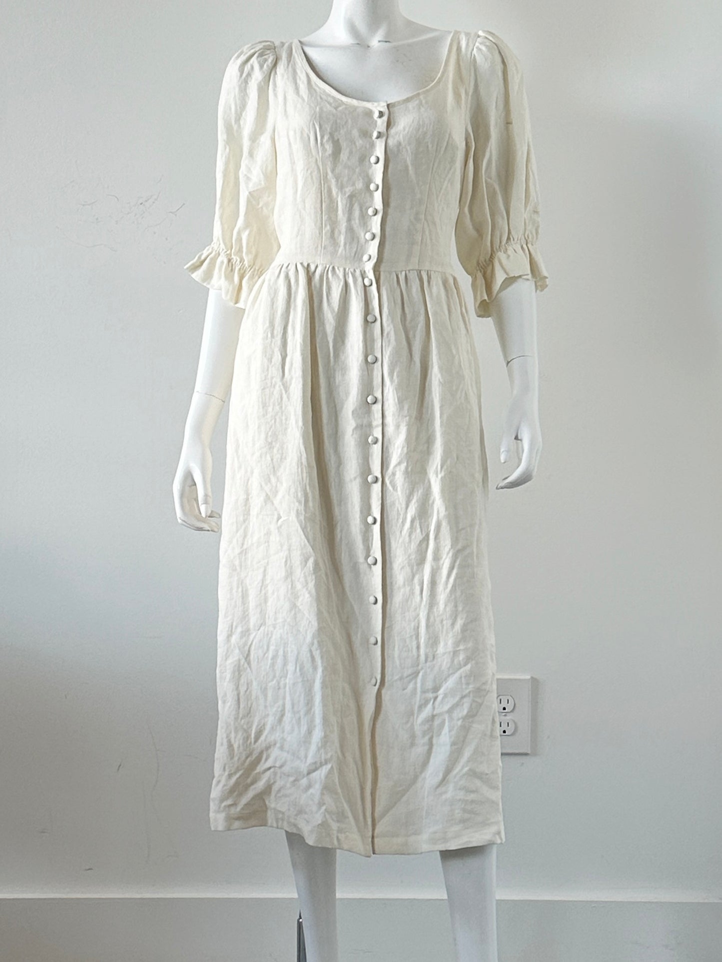 Meadow Linen Blend Dress Size Large NWT