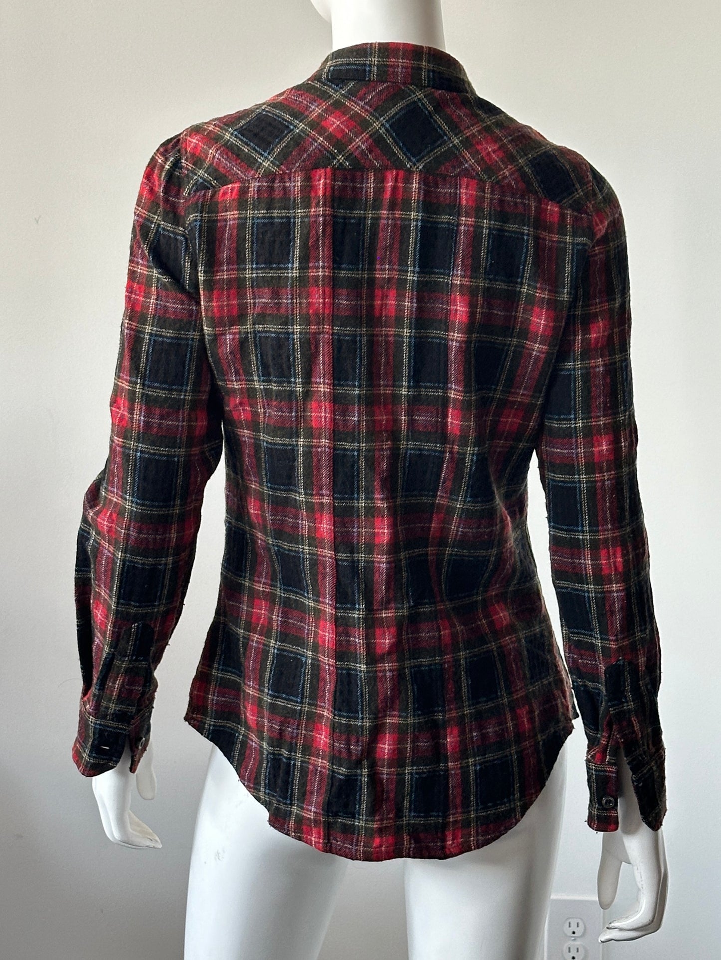 Plaid Button Up Top Size 1/Small