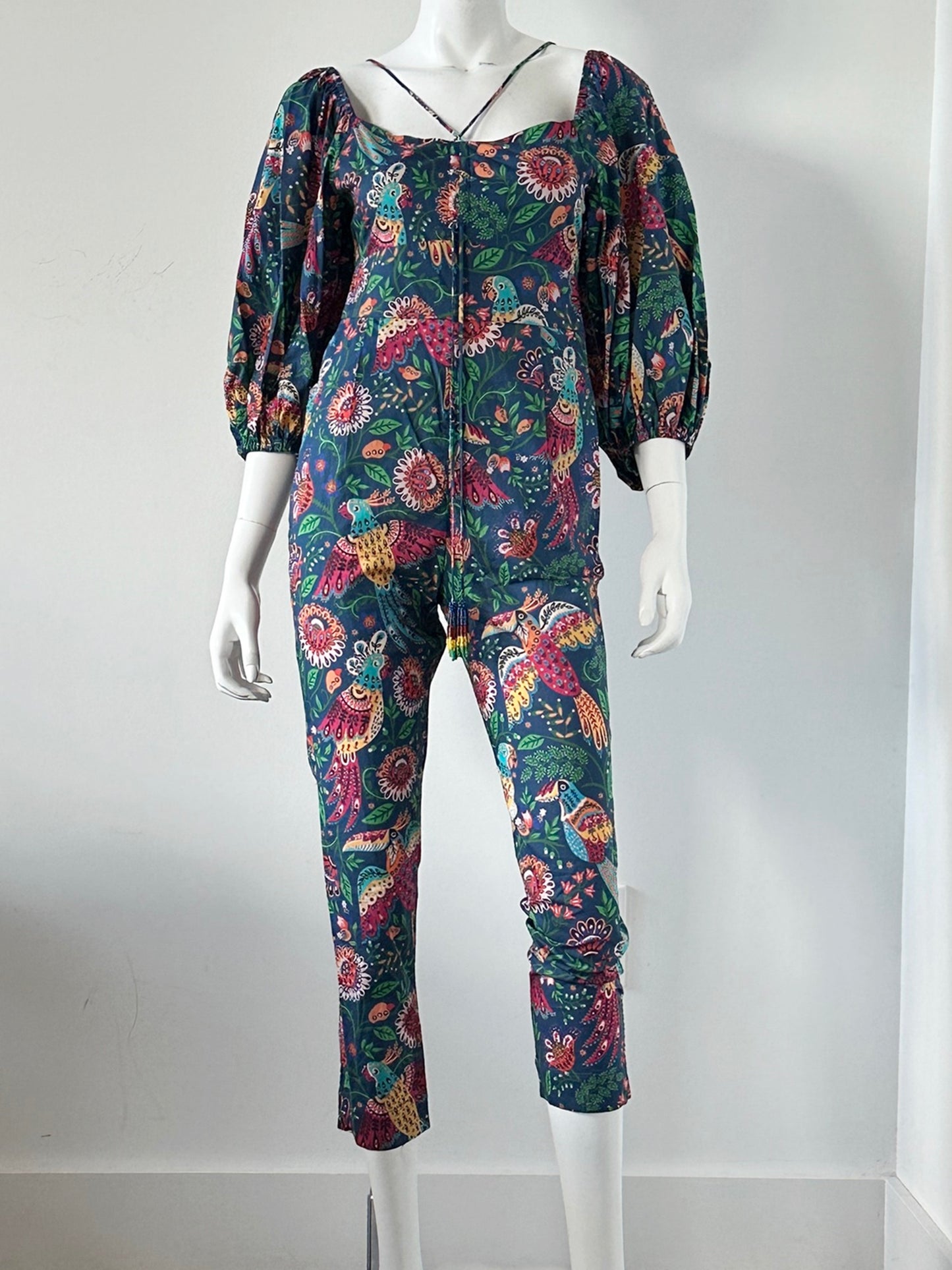 Tropical Birds Jumpsuit Size XS