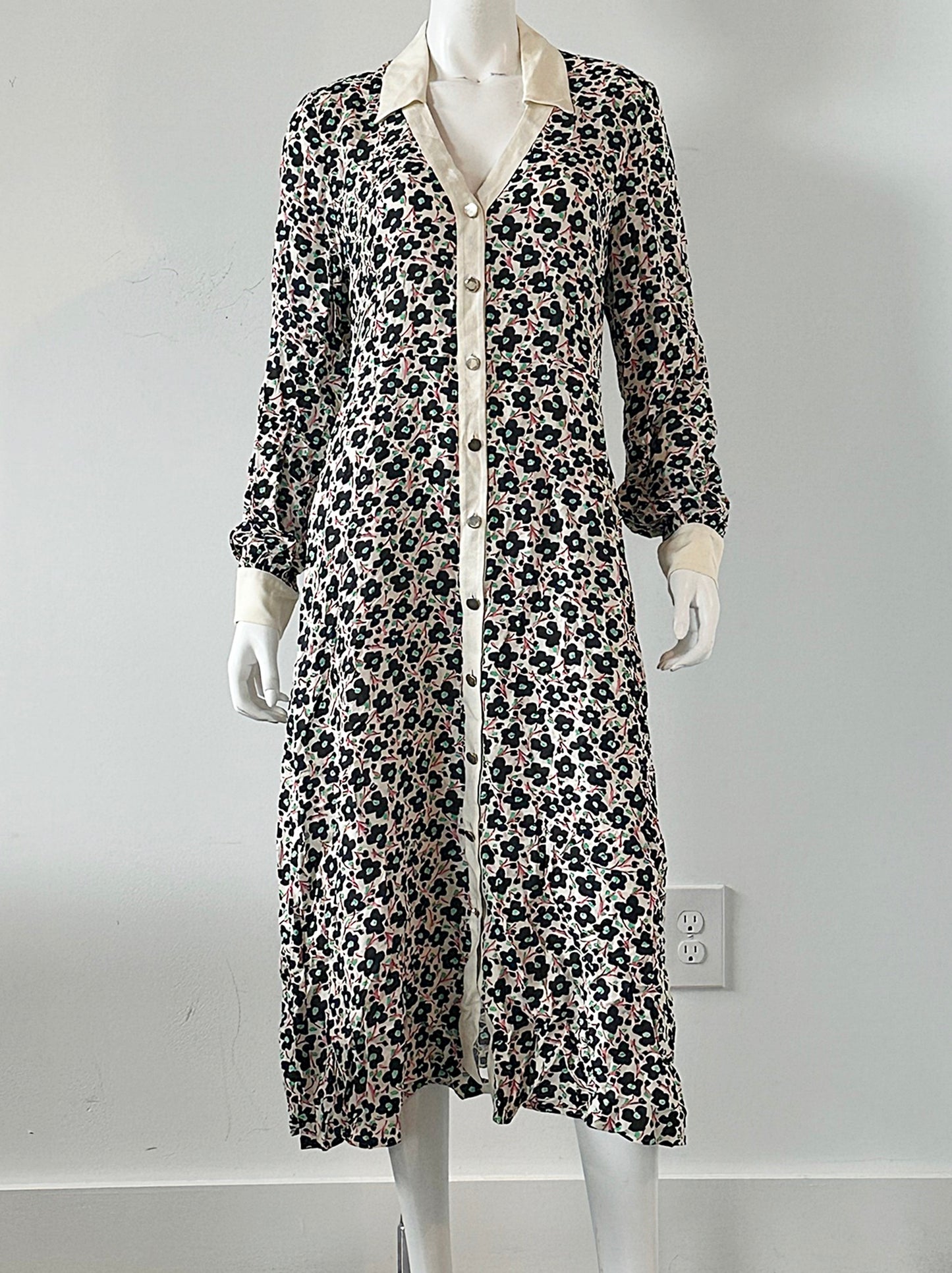 Mercedes Abito Floral Dress Size Large