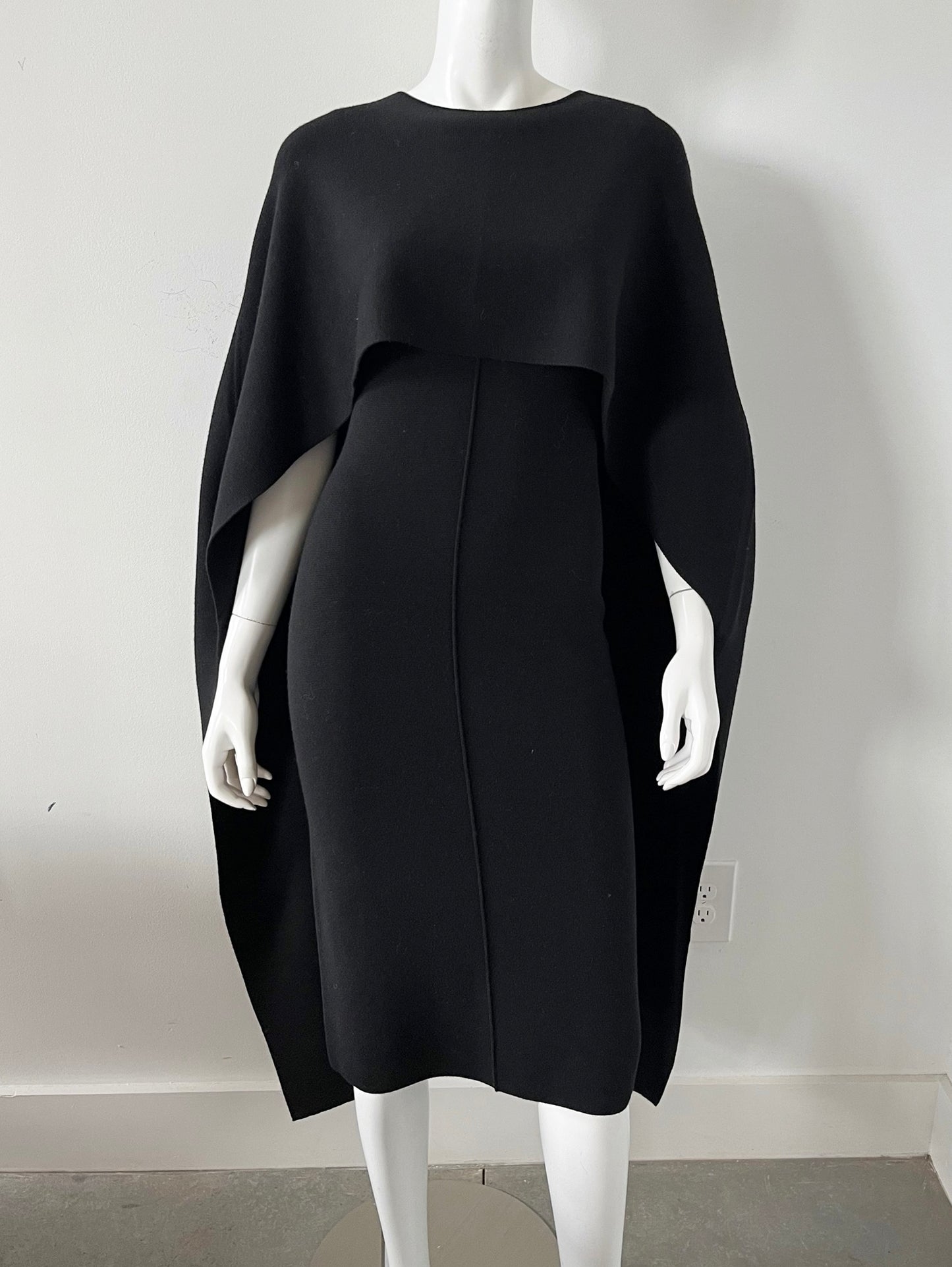 Amal Wool Blend Cape Dress Size XS NWT