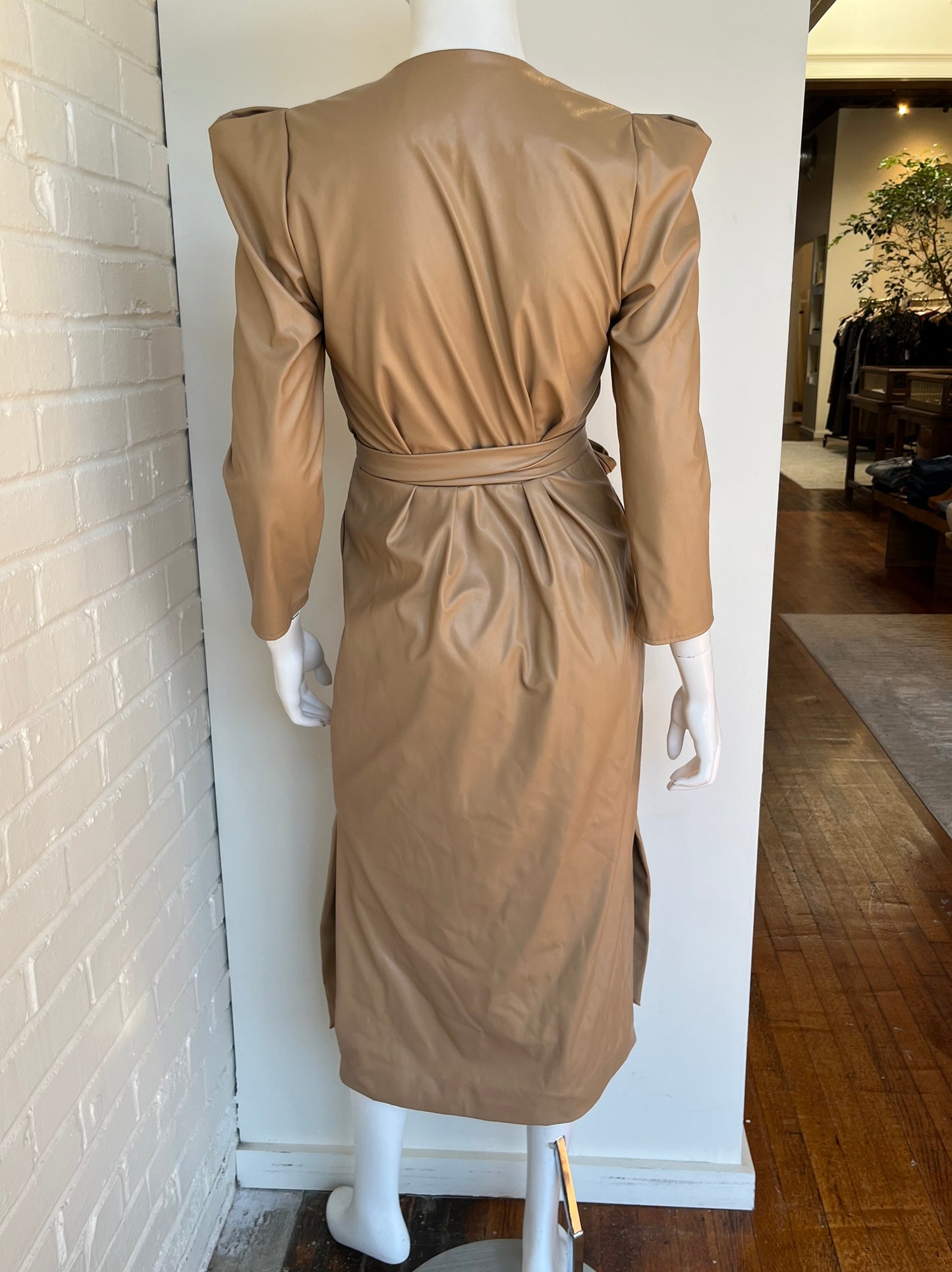 Paris Vegan Leather Dress Size 2