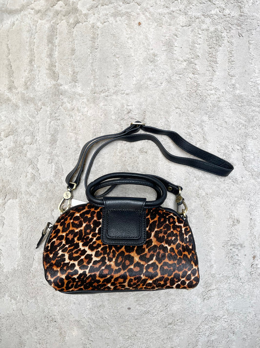 Sheila Small Leopard Satchel Handbag NWT