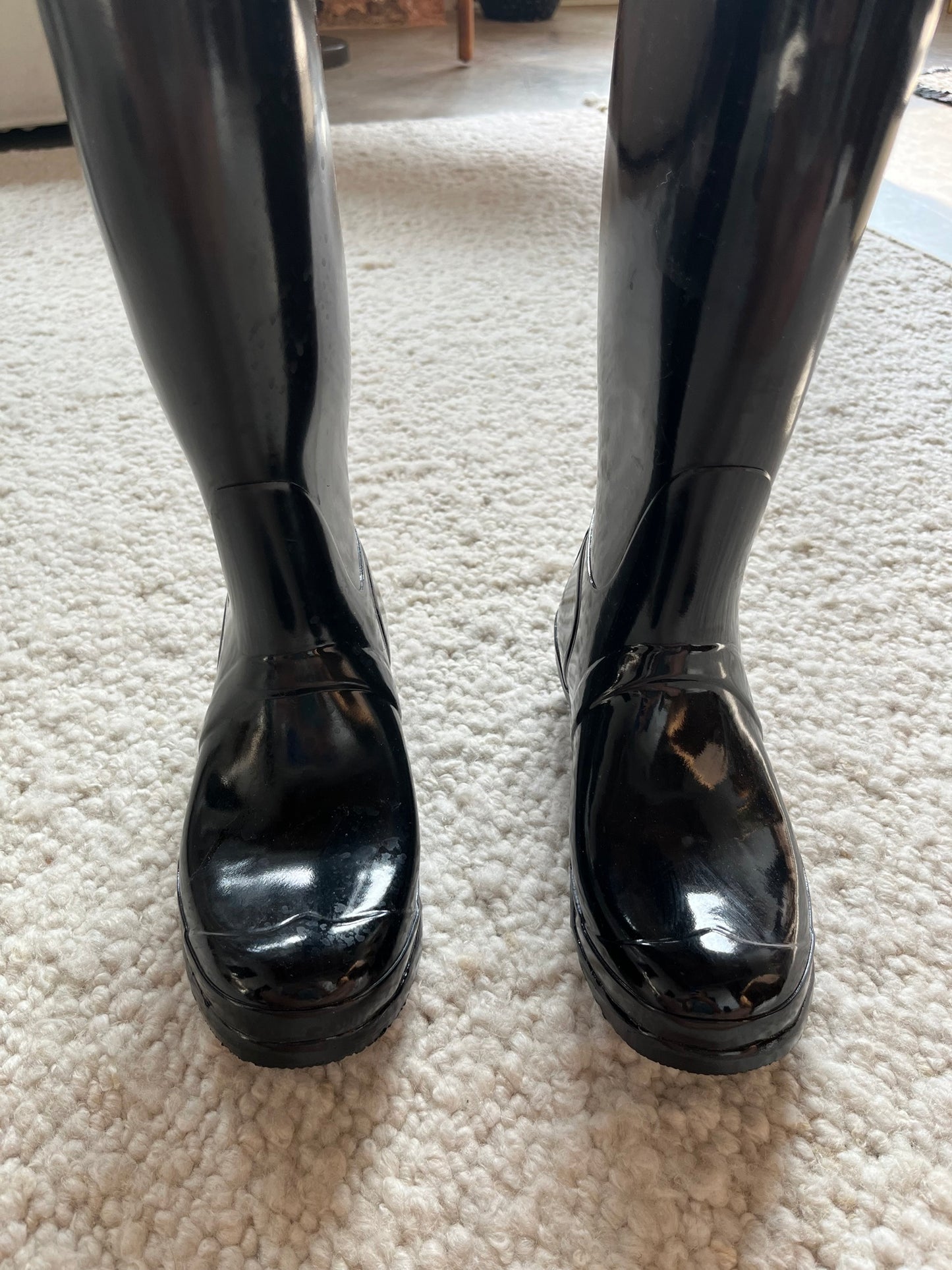 Tall Rain Boots Size 8