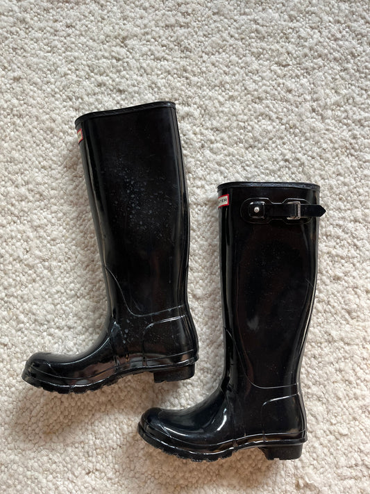 Tall Rain Boots Size 8
