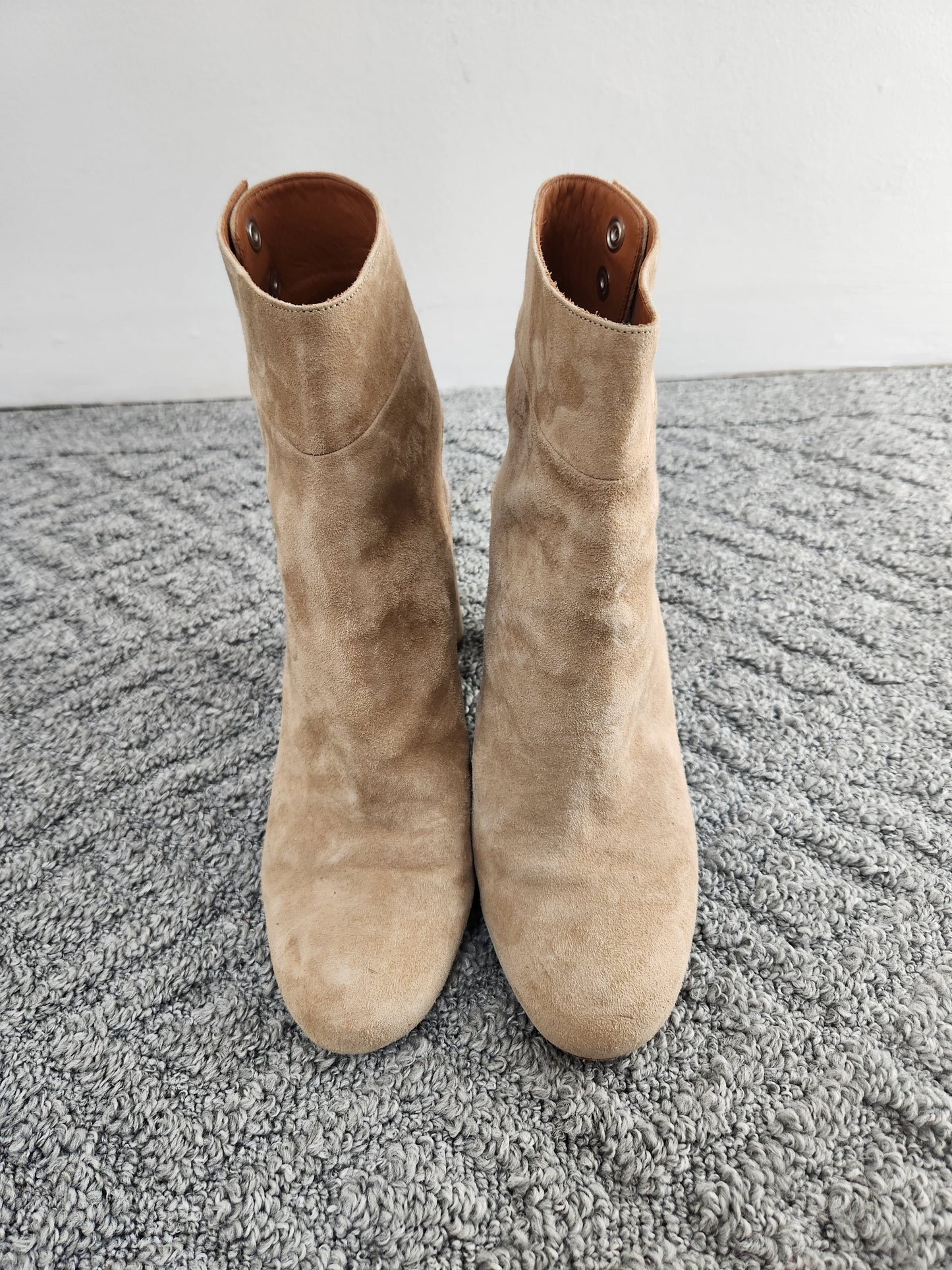 Cutout Suede Booties Size 11