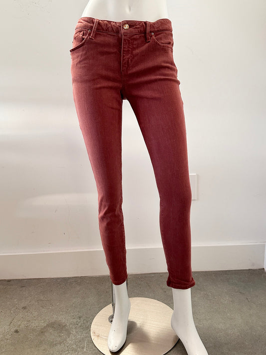 Mid Rise Velvet Pants Size 31