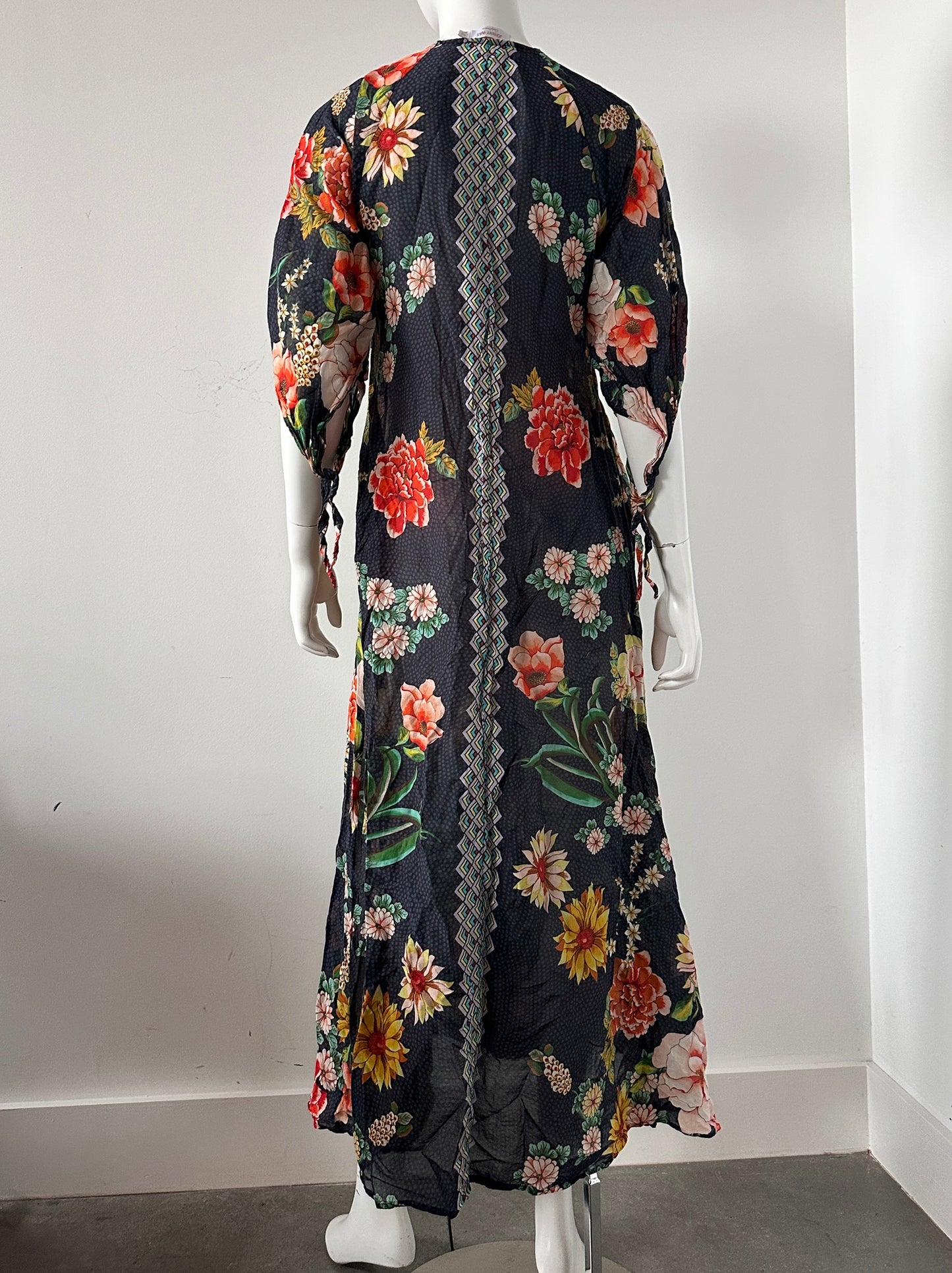 Mia Floral Border Dress Size XS