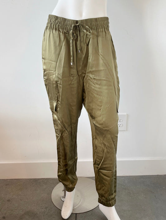 Silk Cargo Pants Size Large NWT