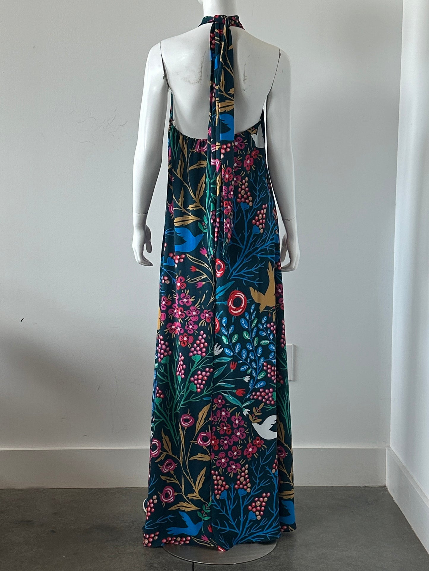 Birds of Paradise Maxi Dress Size Small