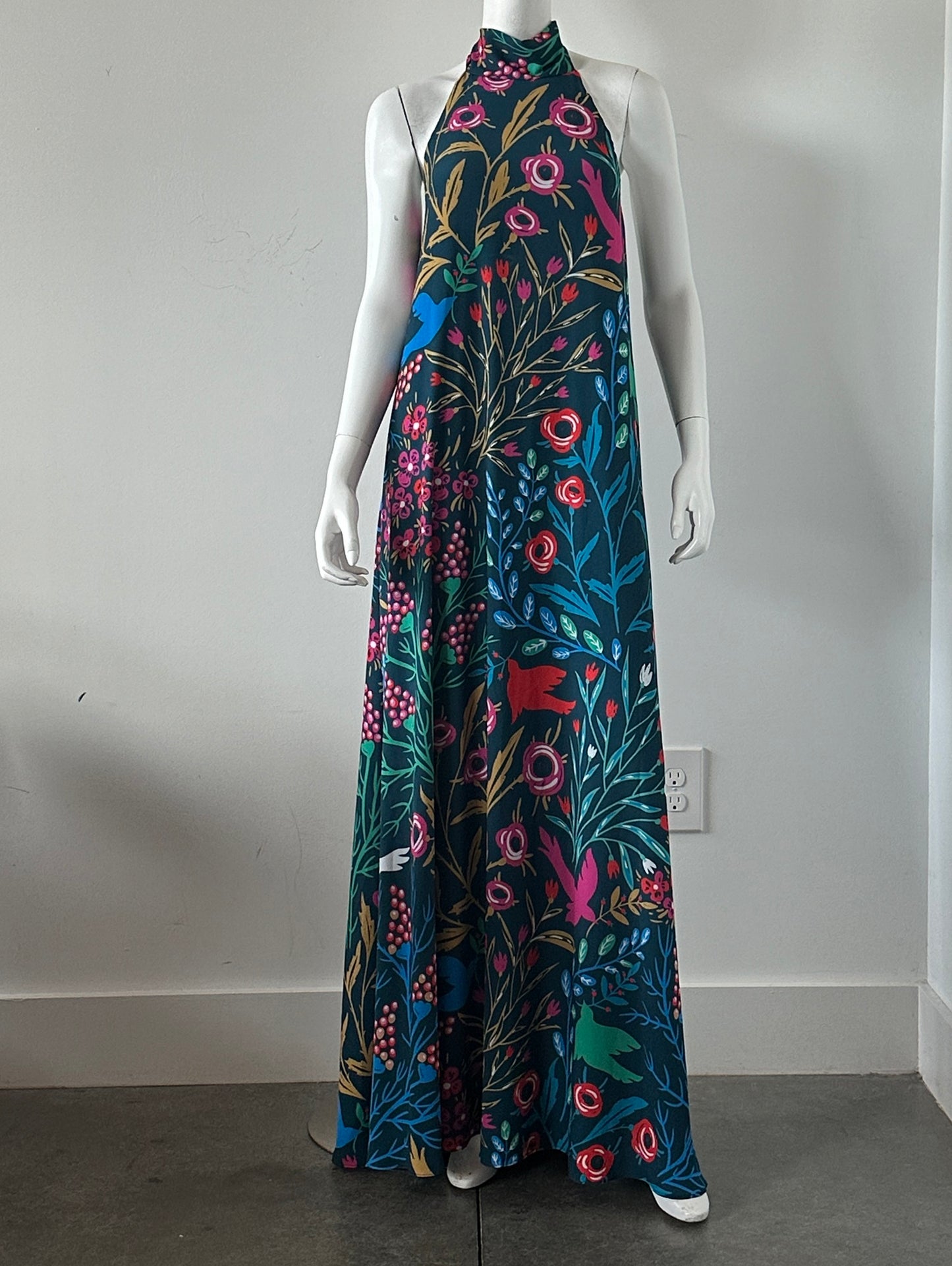 Birds of Paradise Maxi Dress Size Small