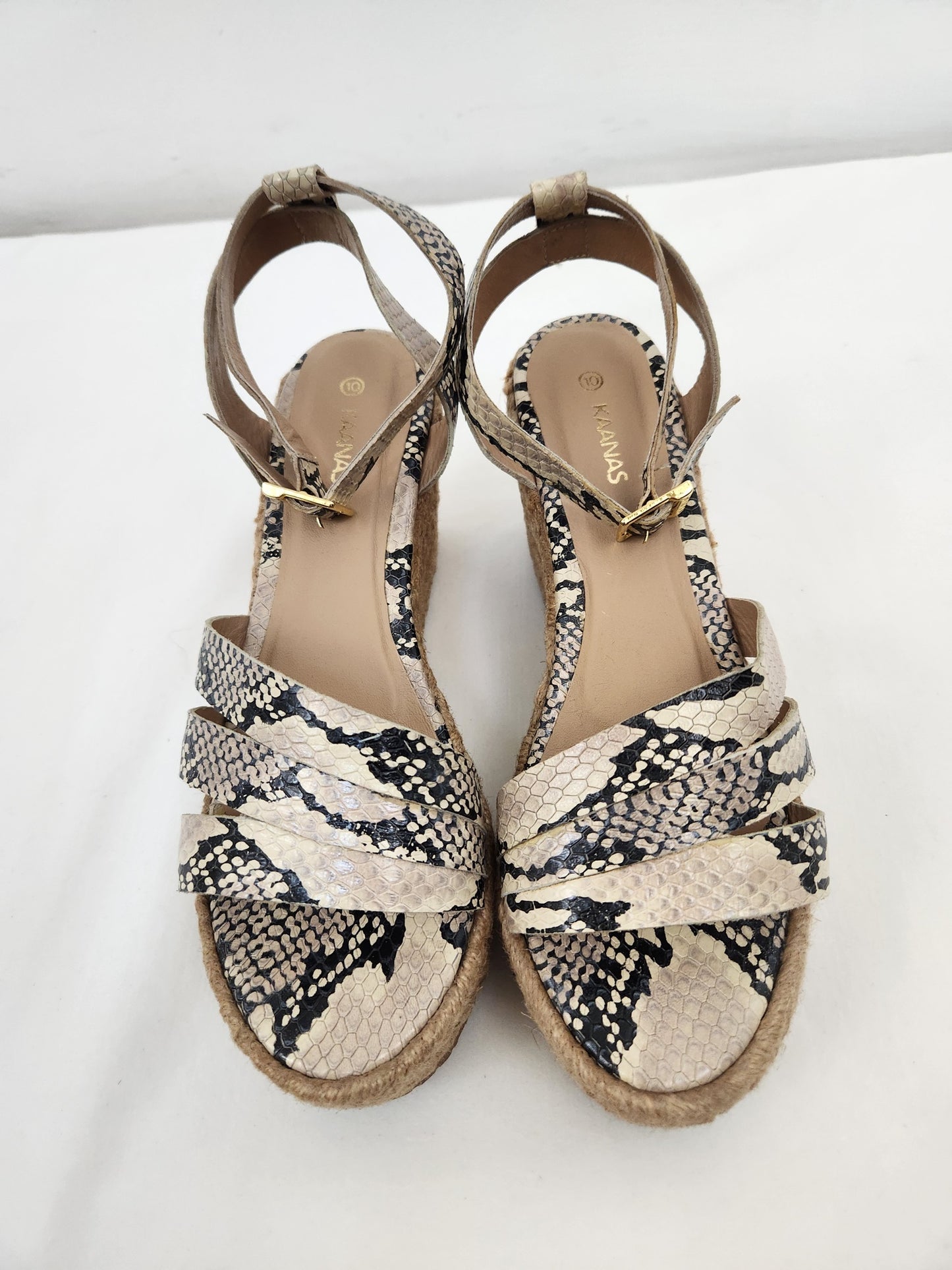 Snakeskin Espadrilles Size 10