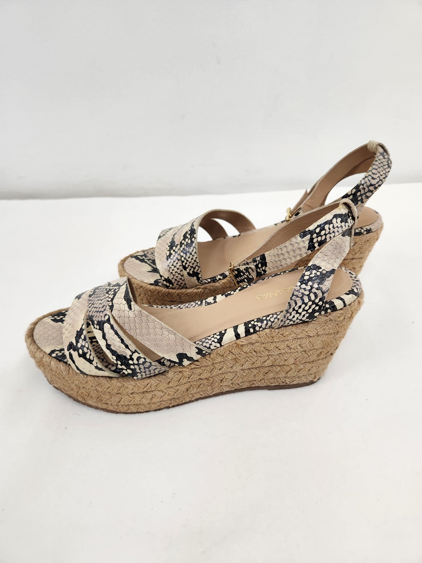 Snakeskin Espadrilles Size 10