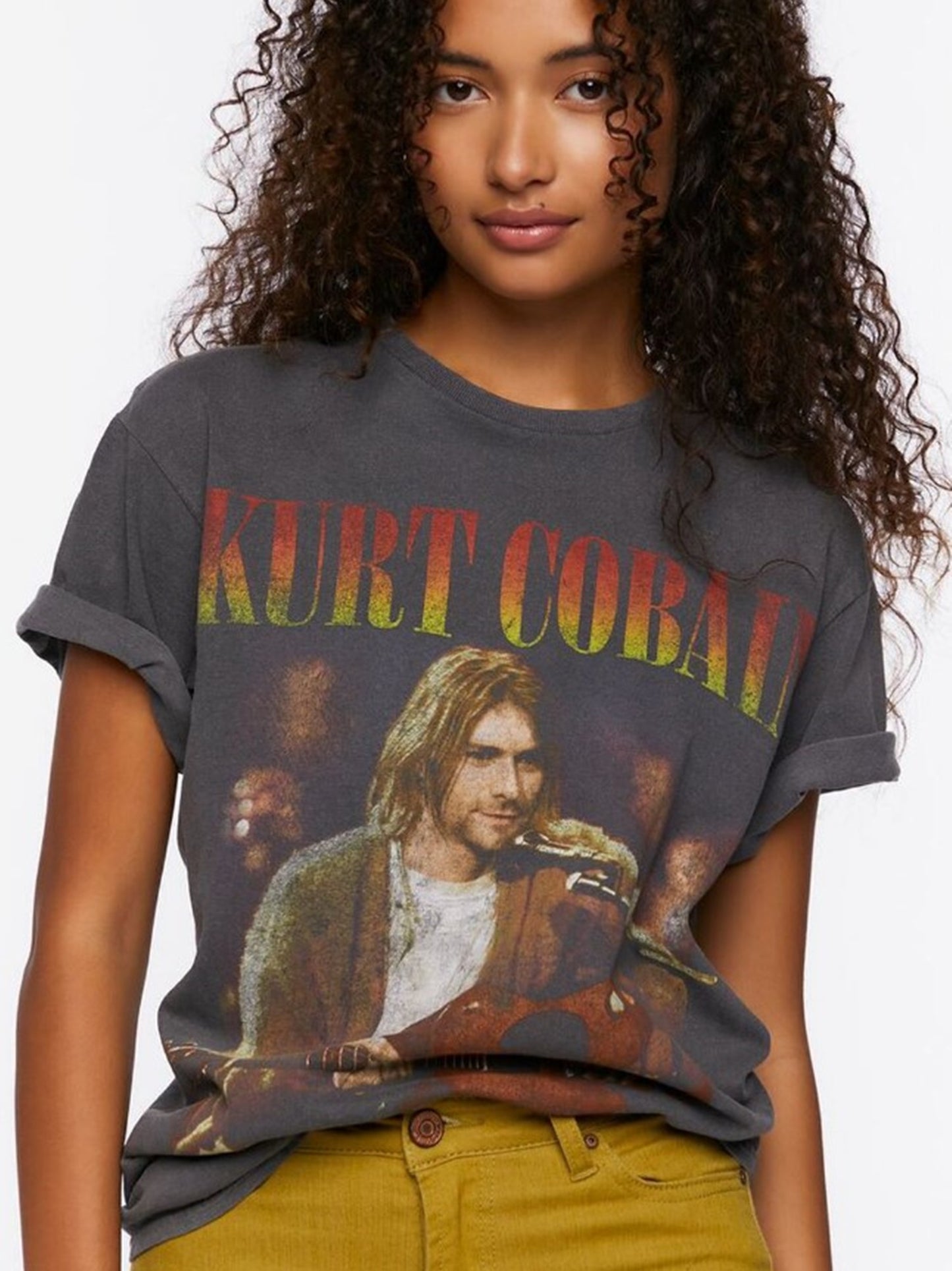 Kurt Cobain Graphic Tee Size Medium/Large