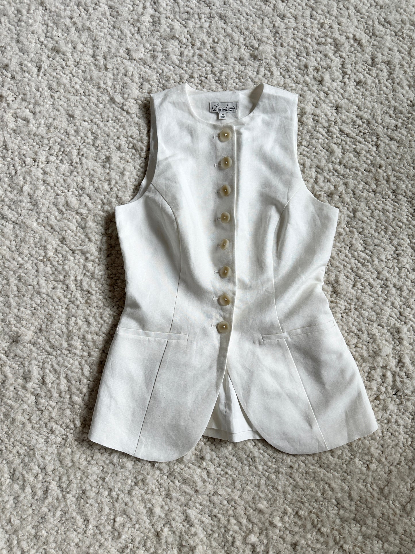 Leala Linen Vest Size XS