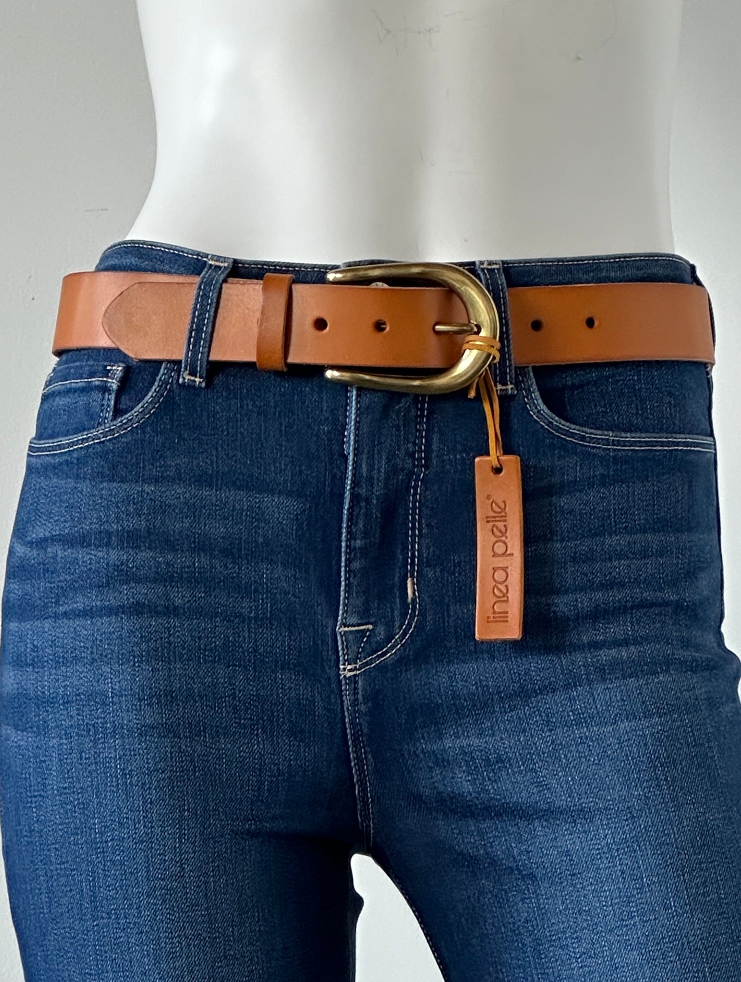 Brown Leather Belt Size XS NWT