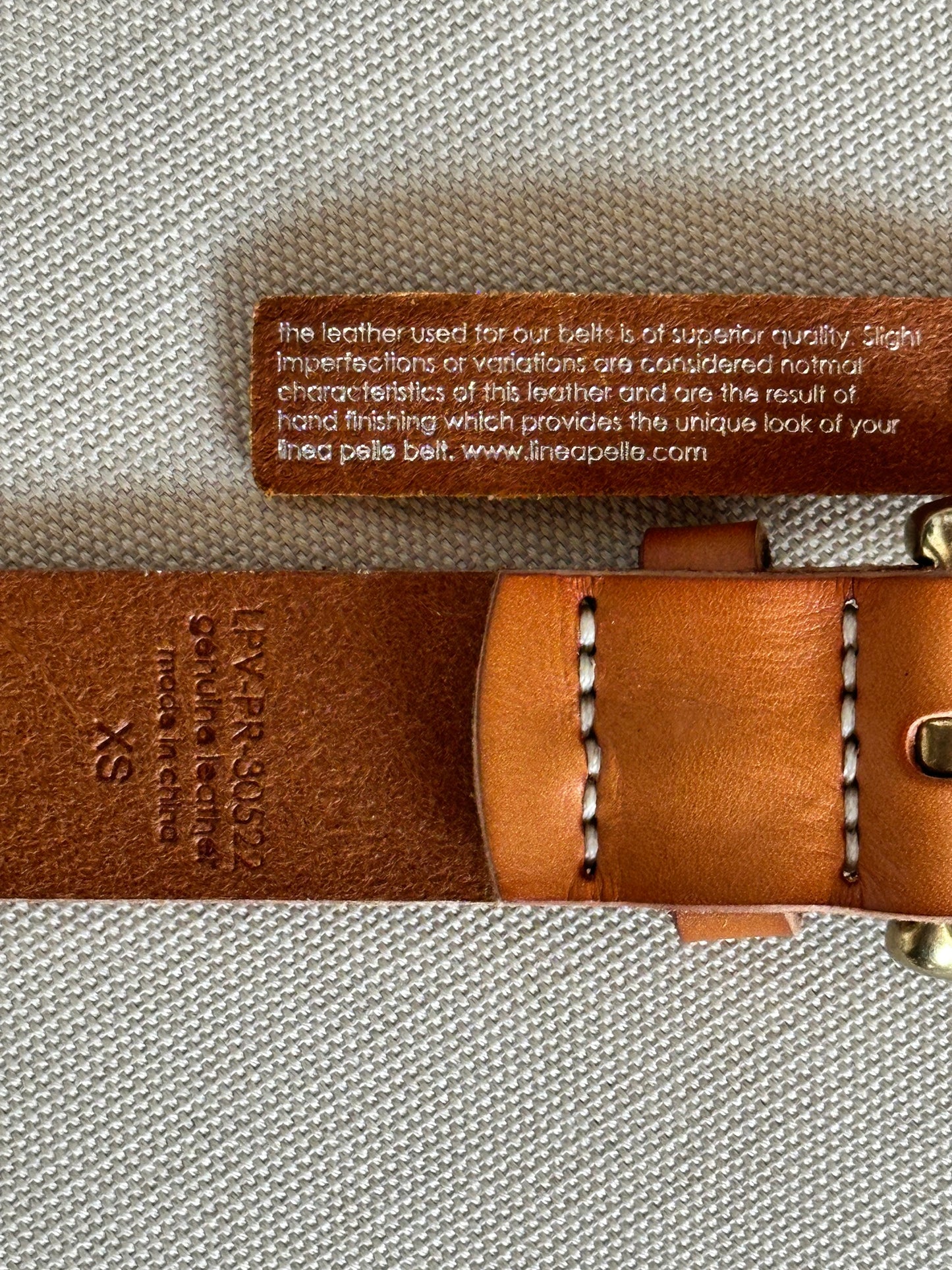 Brown Leather Belt Size XS NWT