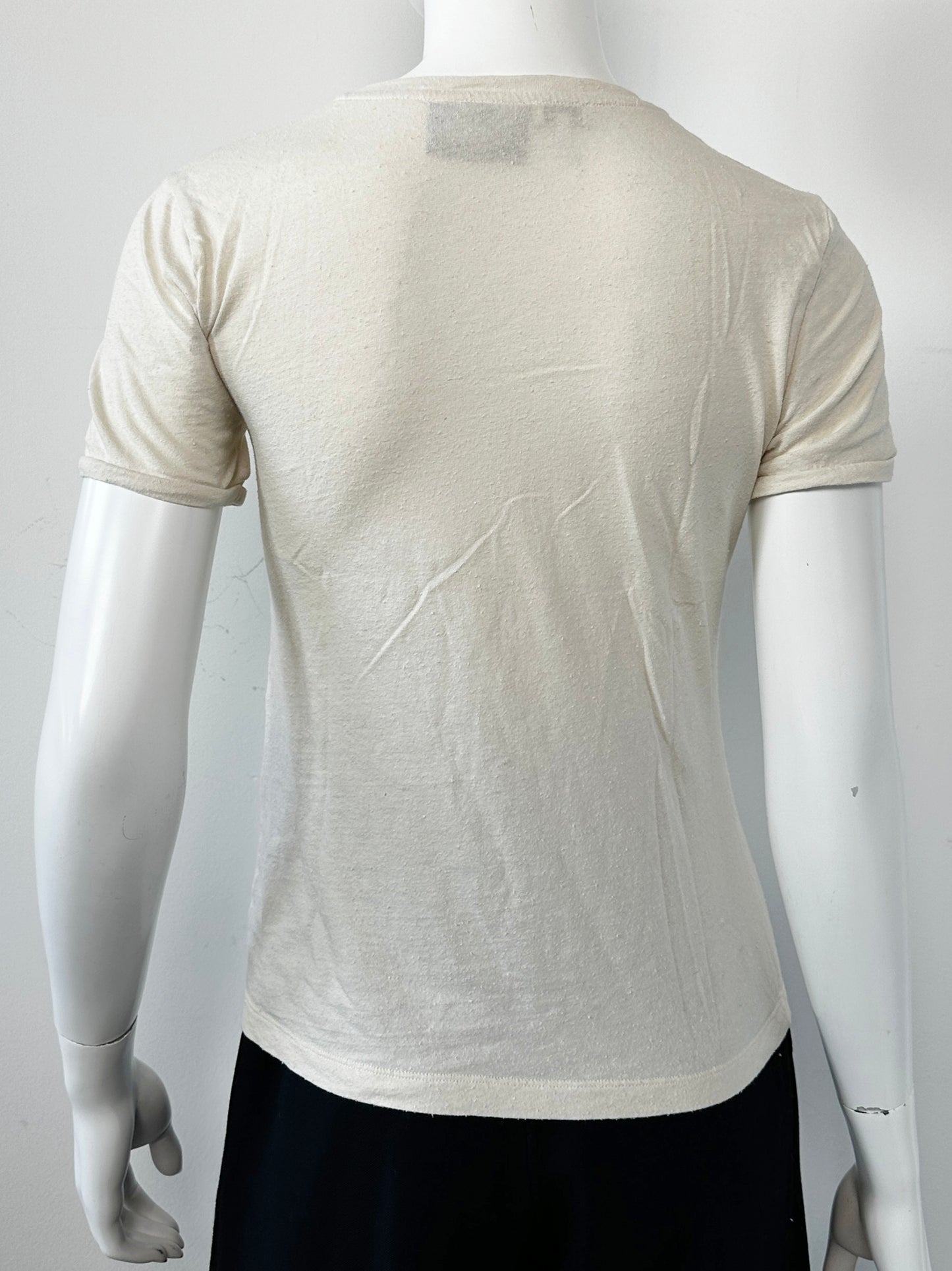 Paula's Ibiza Ivory Tee Size Small