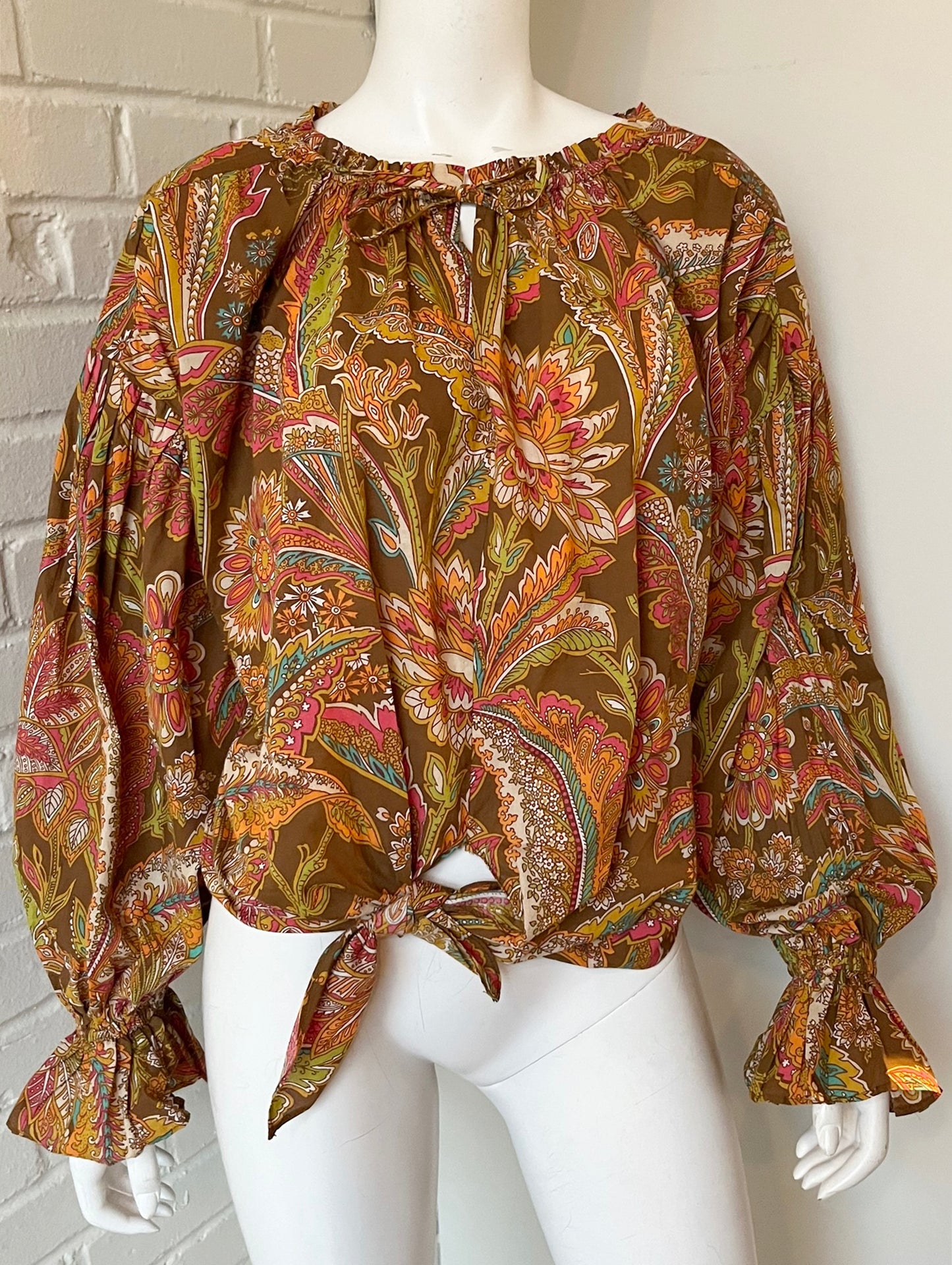 Paisley Printed Top Size Small (Runs big)