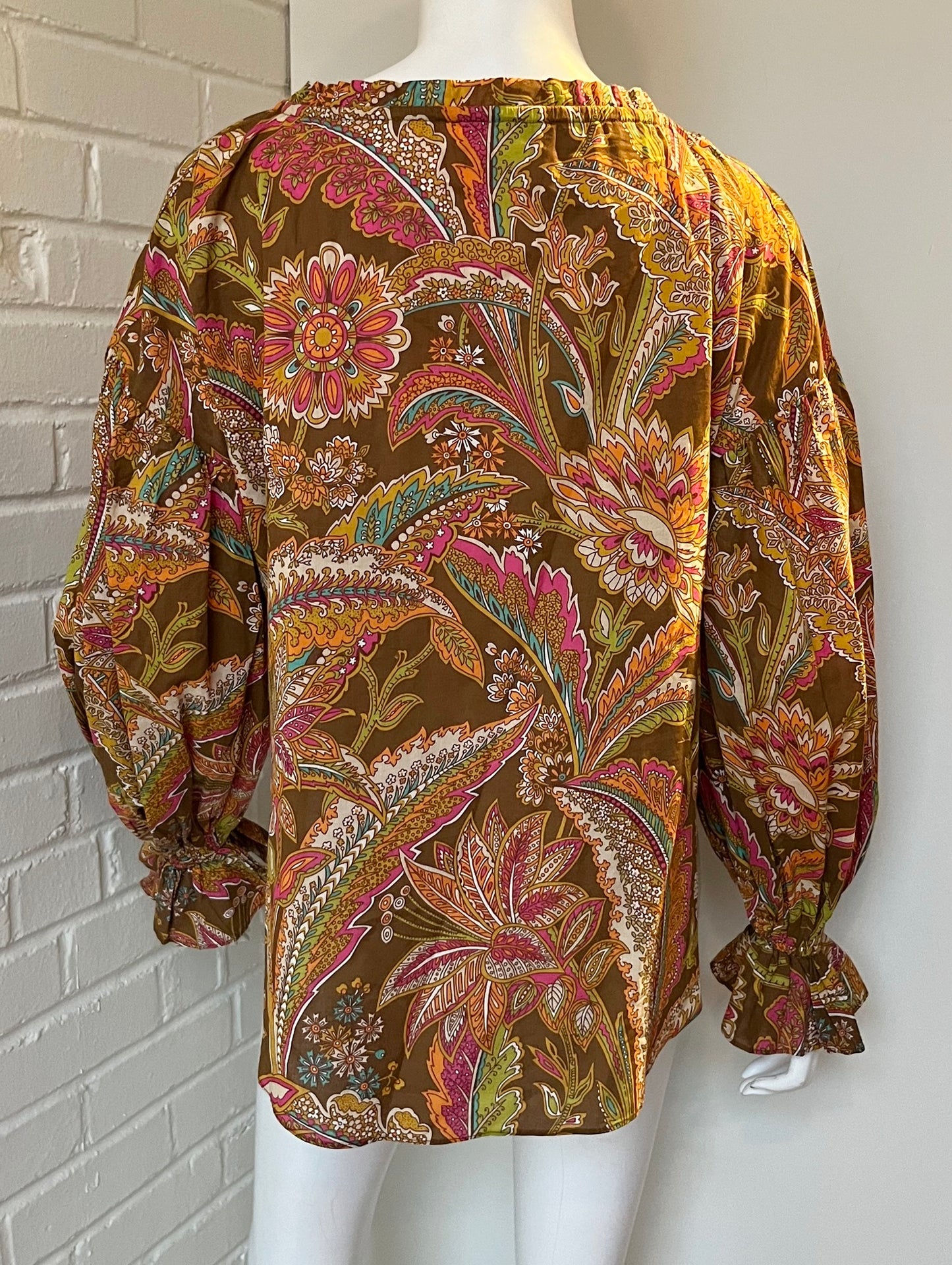 Paisley Printed Top Size Small (Runs big)