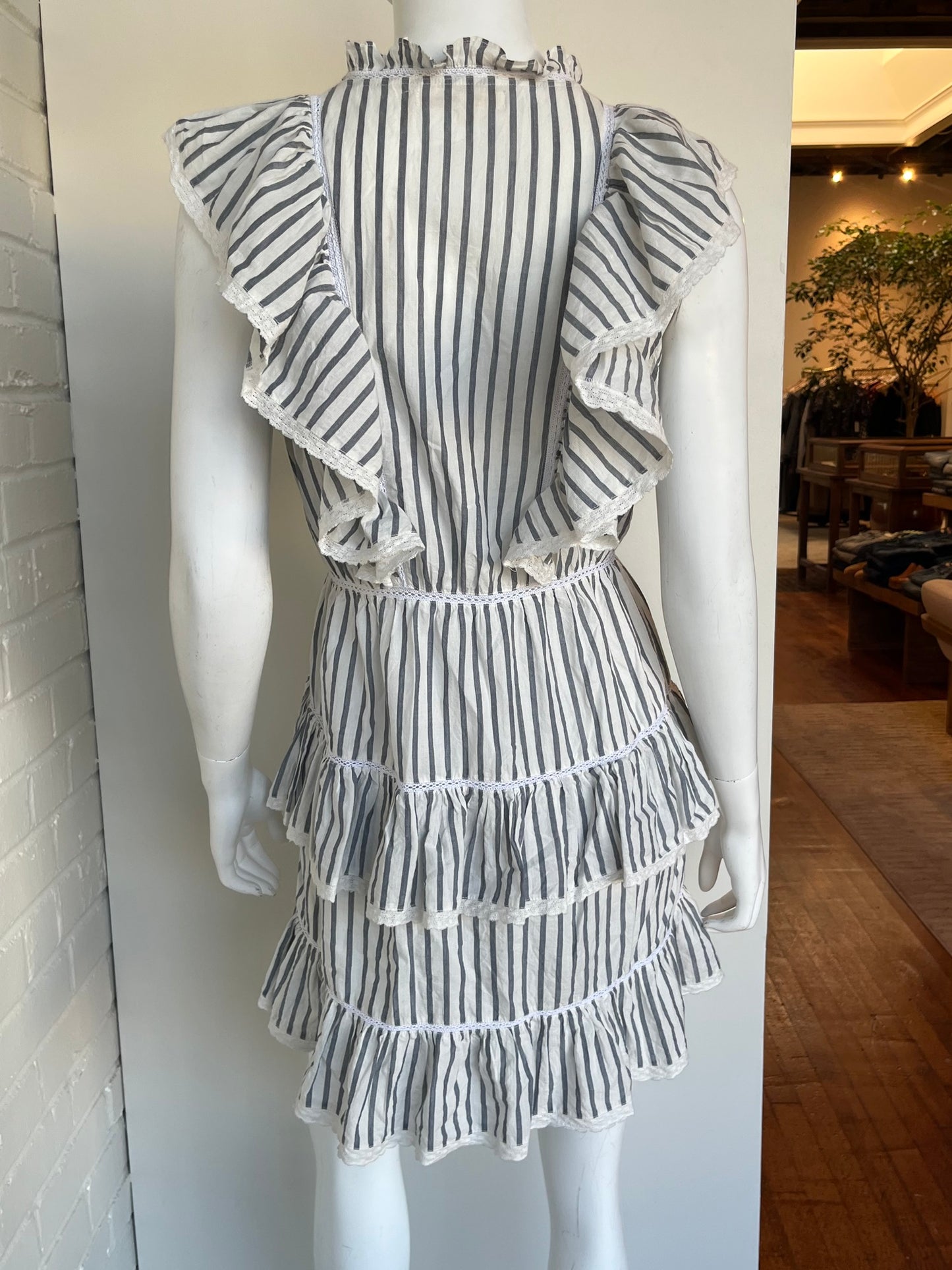 India Striped Dress Size 4