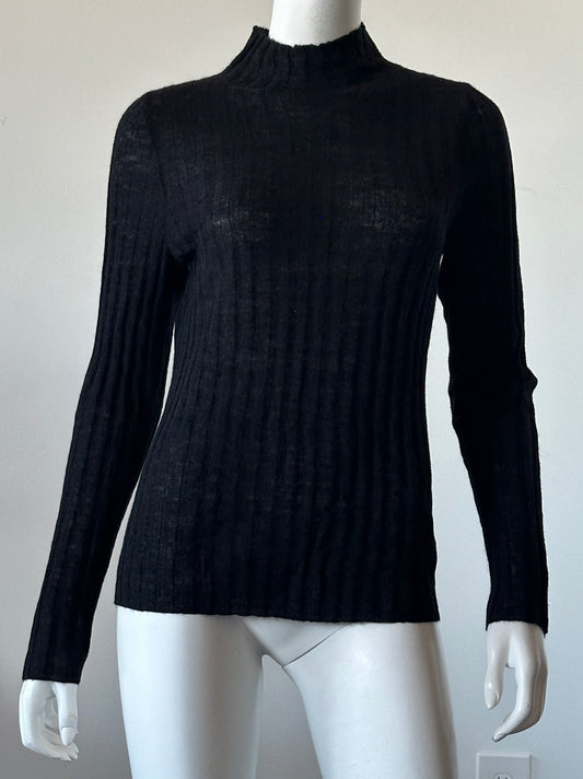 Ribbed Alpaca Turtleneck Sweater Size Medium NWT