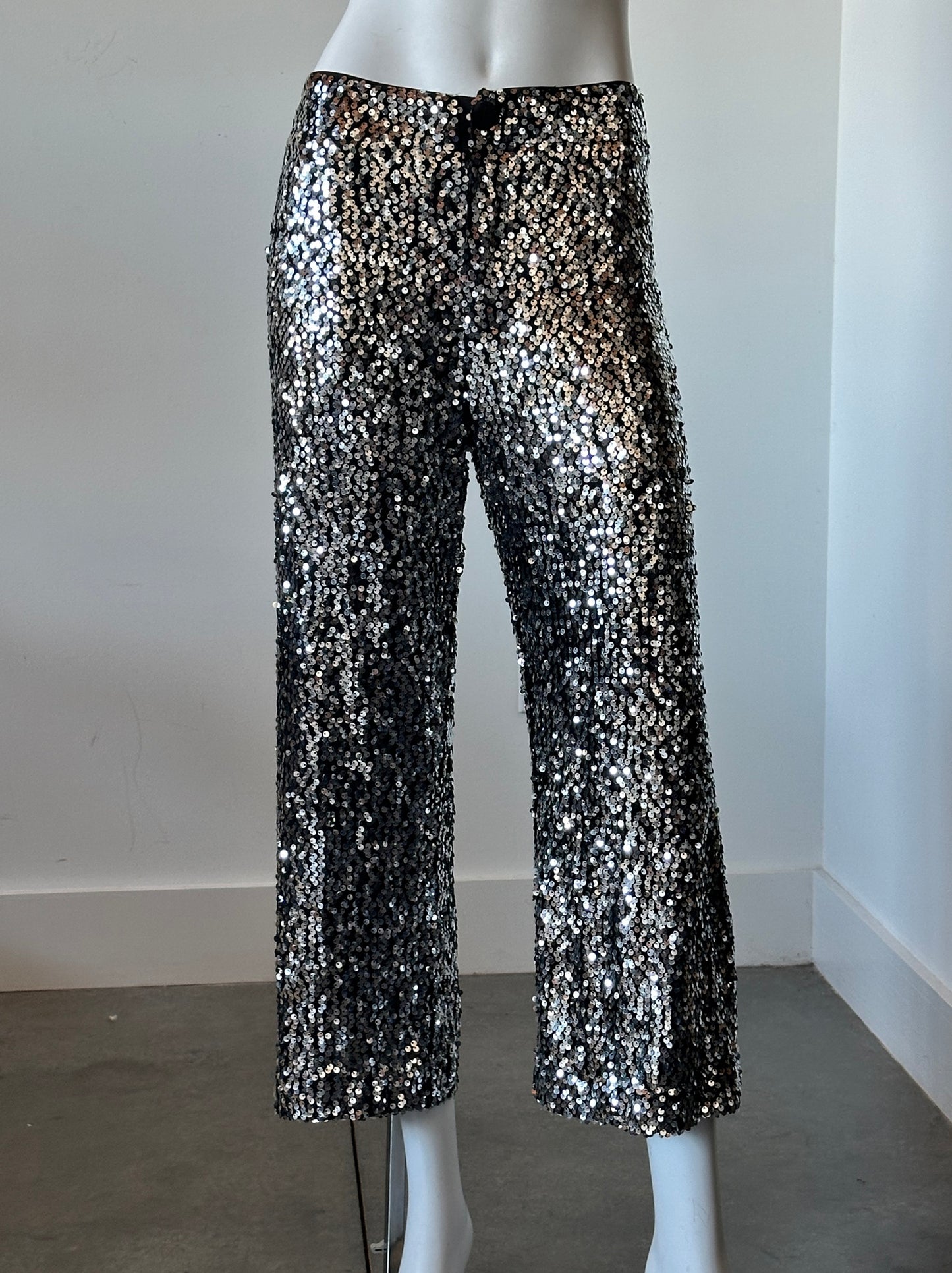 Colette Sequin Wide Leg Pants Size 28