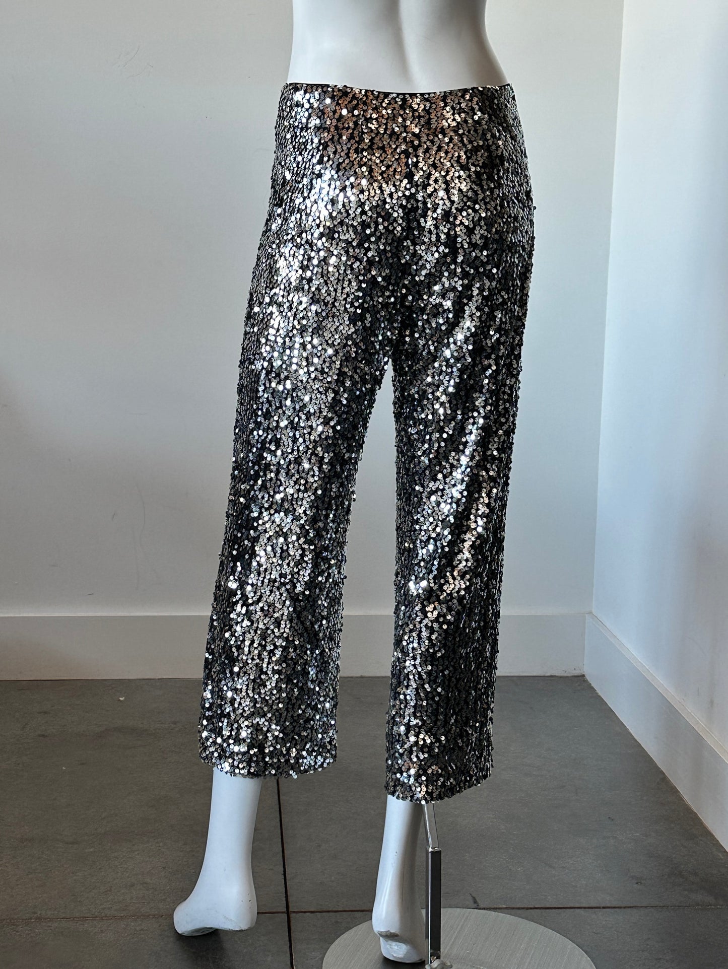 Colette Sequin Wide Leg Pants Size 28