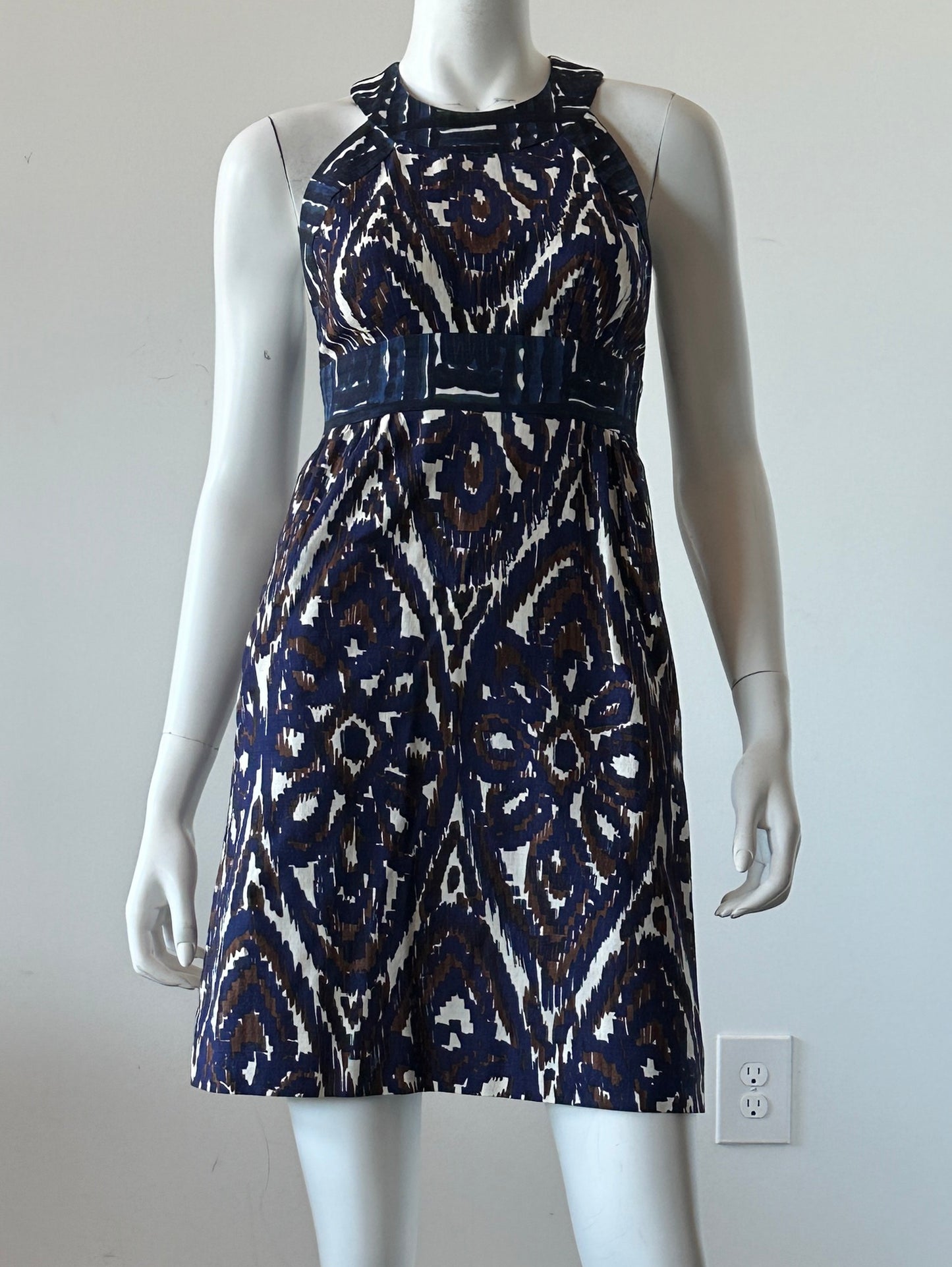 Ikat Open Back Mini Dress Size 0