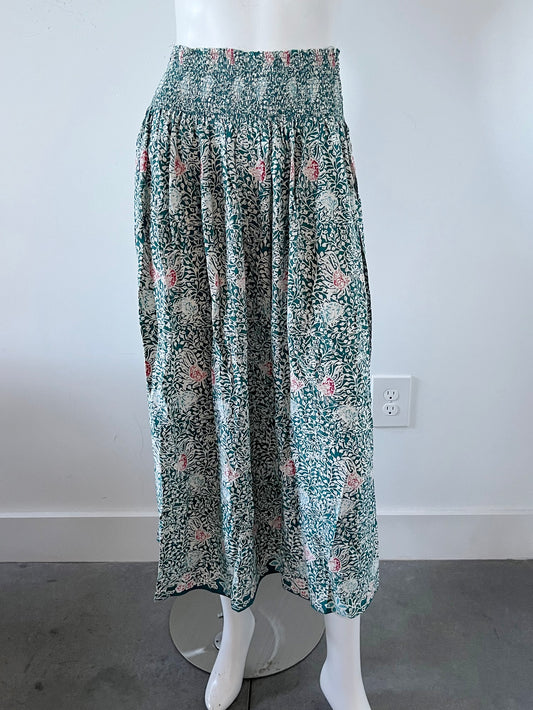 Bella Silk Printed Midi Skirt Size Small/Medium